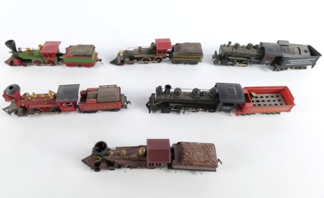 Lot of 6 HO Gauge Engines and Tenders