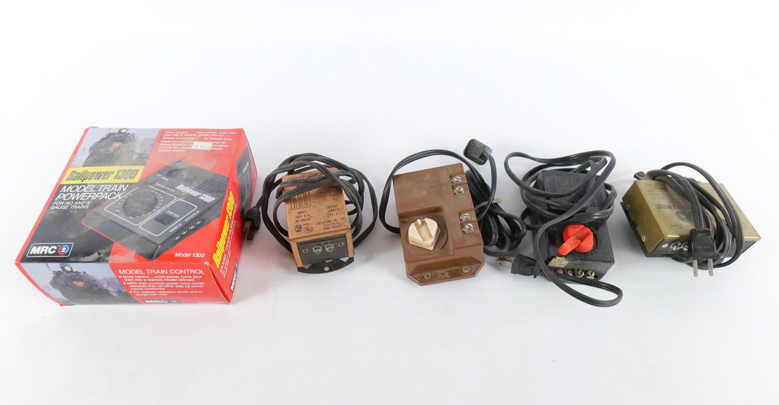 Lot of HO Gauge Transformers: Lot of HO Gauge Transformers. Including MRC in Box, Atlas Power Pack, Tyco, and More. All invoices must be paid within 24 hours of the sale. We offer multiple shipping options, please read the shippin