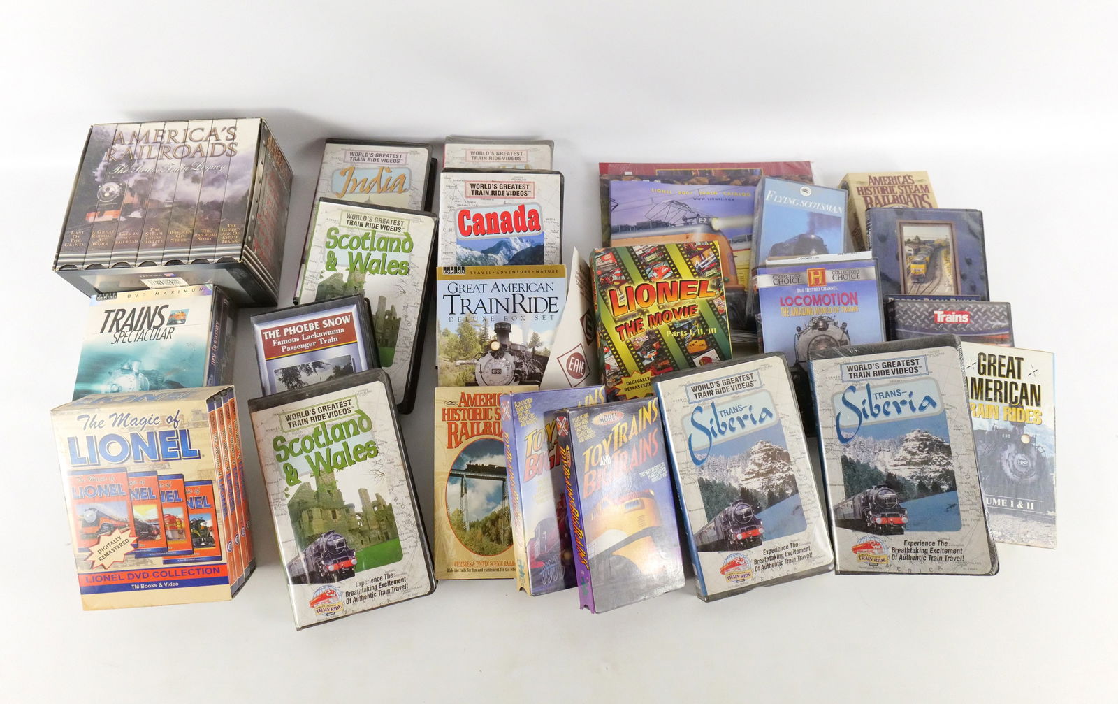 Lot of Train Related VHS and Books (1 of 6)