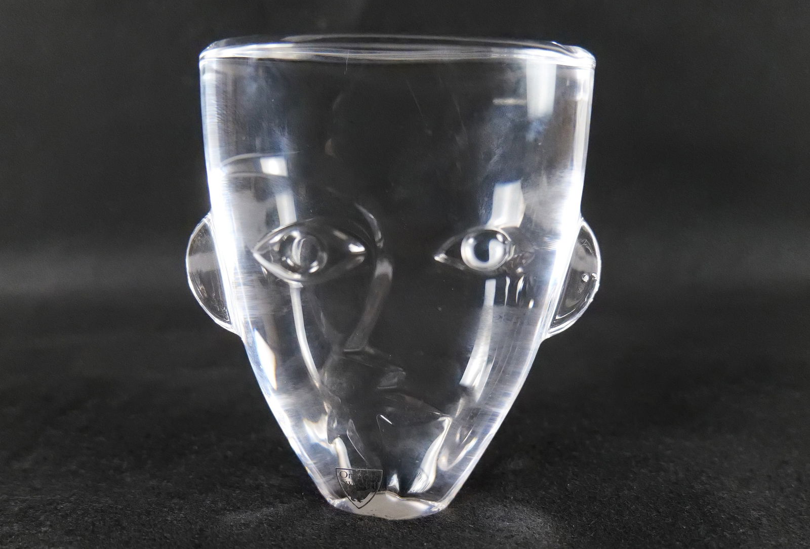 Offerors Sweden Crystal Face Sculpture Paperweight (1 of 7)
