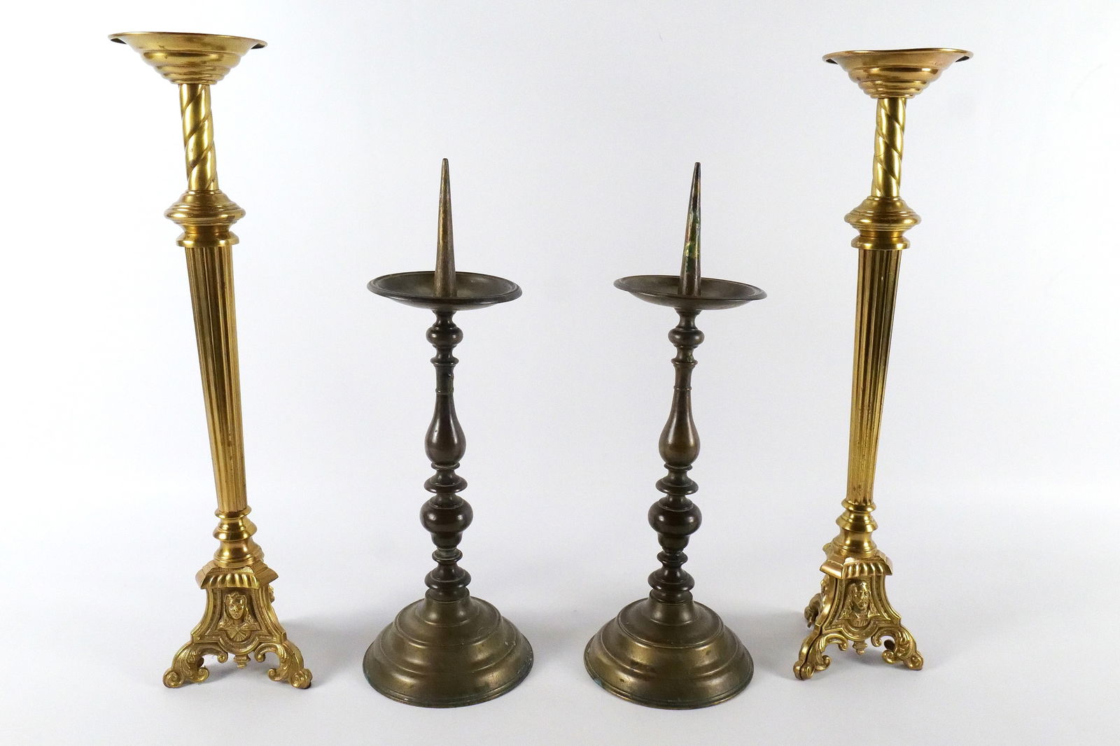 Lot of 2 Vintage Pairs of Candlesticks (1 of 16)