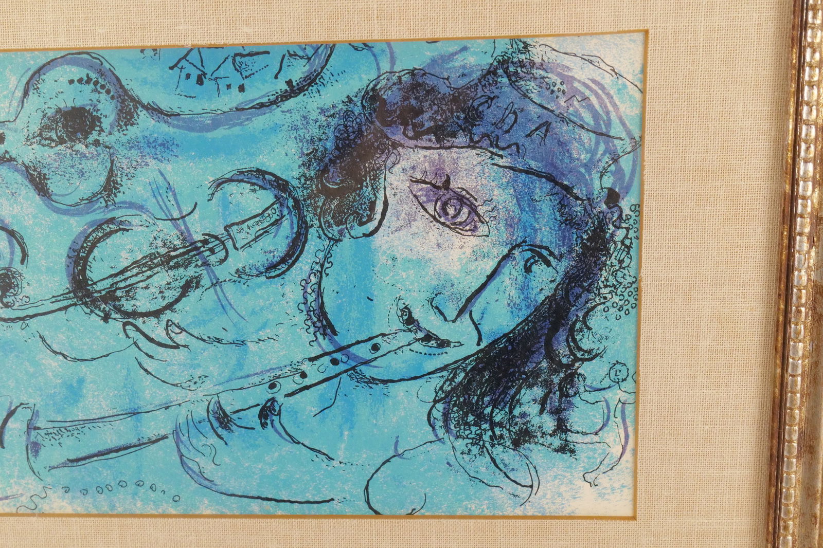 Framed Colored Lithograph by Marc Chagall - 4