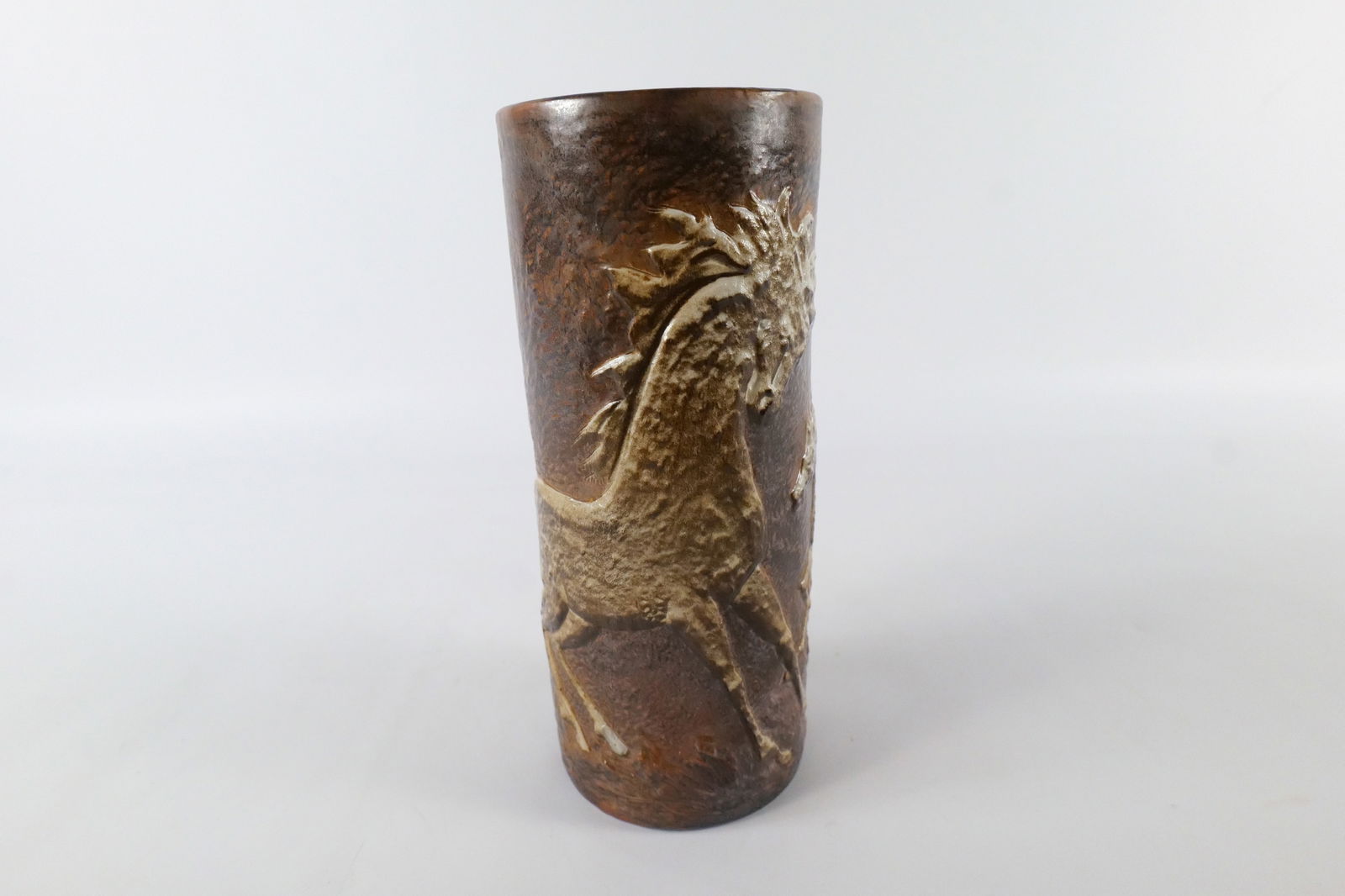 Pottery Stallion Vase - 4