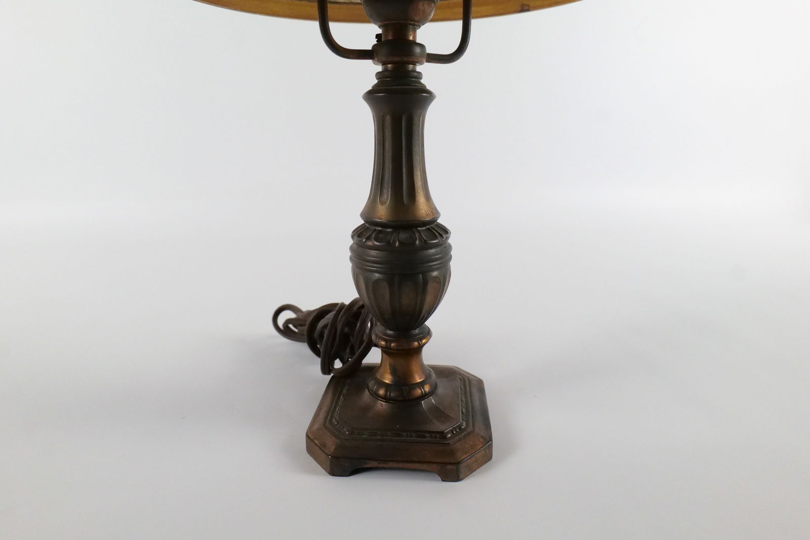 Antique Reverse Painted Table Lamp - 7