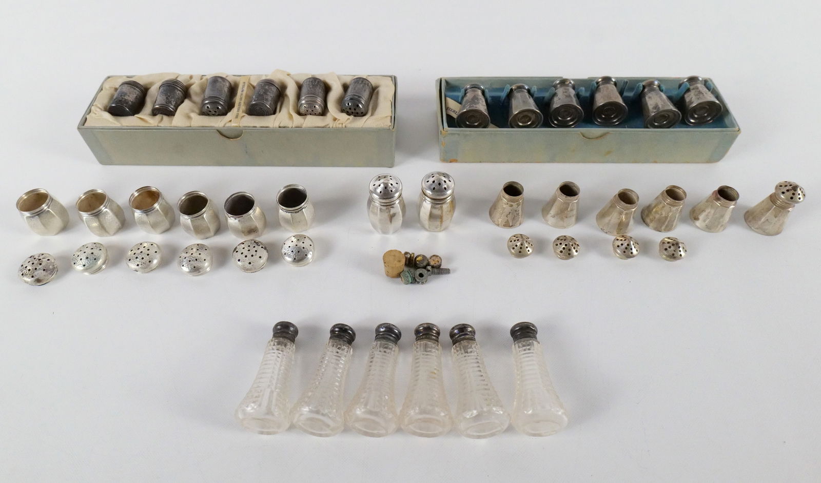 Lot of Sterling Silver Salt and Peppers (1 of 7)