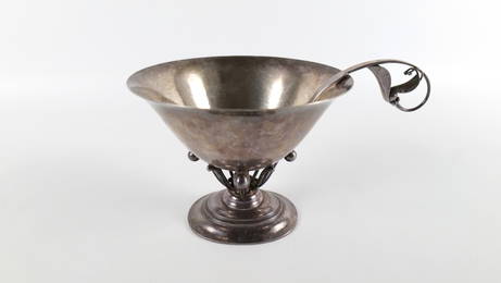 Georg Jensen by J. Rohde Sterling Silver Bowl with Sterling Silver Spoon