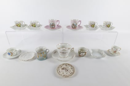 Lot of Mixed Porcelain Cups, Saucers and Dishes