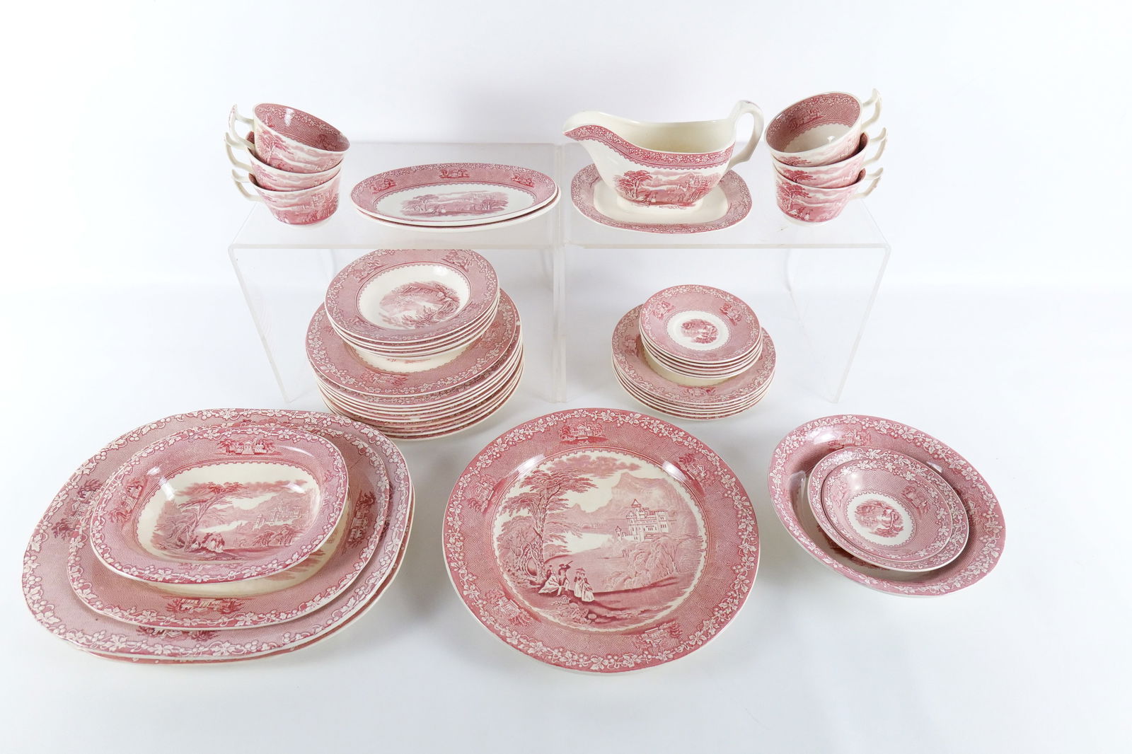 Jenny Lind Royal Staffordshire Pottery Partial Dinnerware Set (1 of 19)