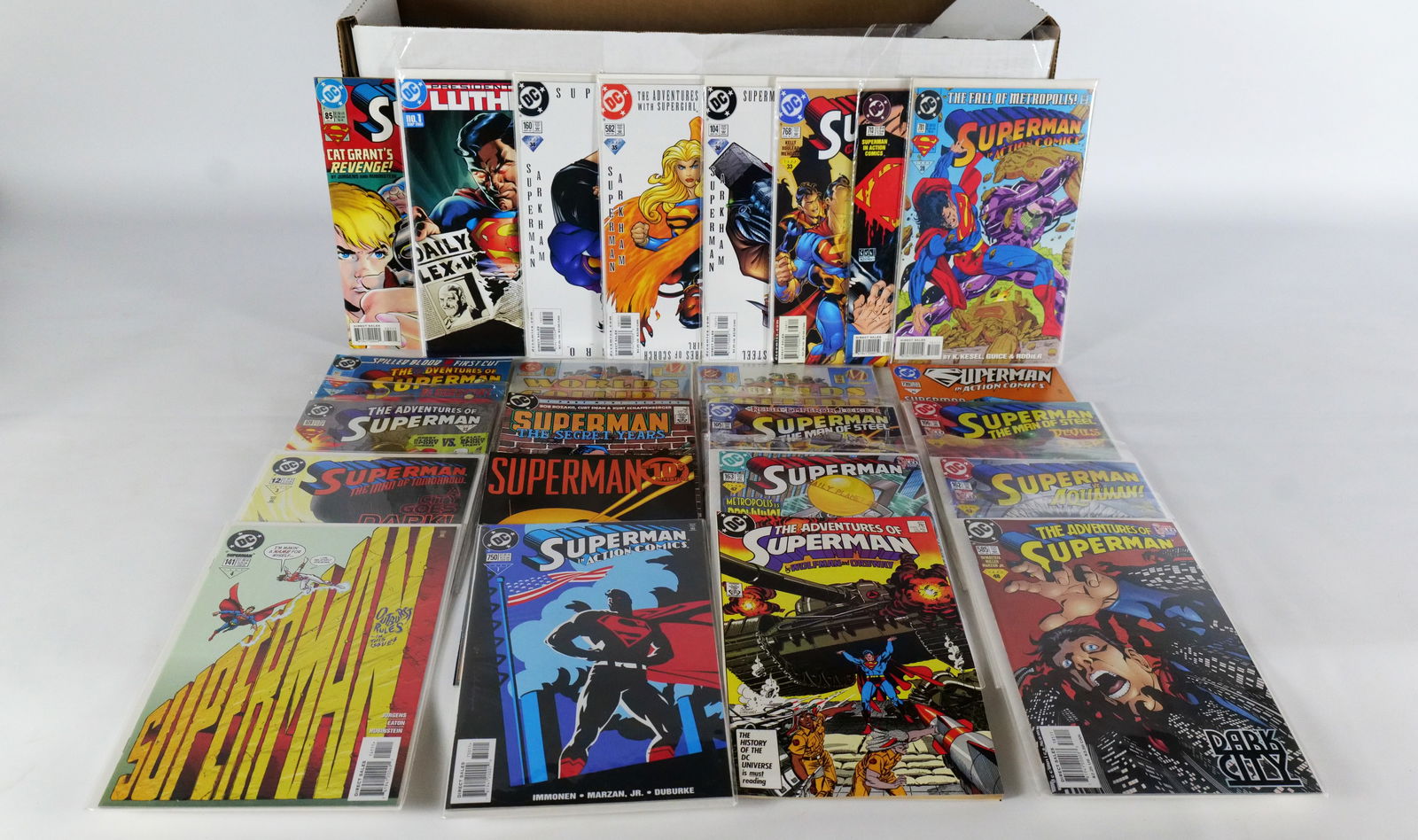Long Box of Superman Comics (1 of 10)