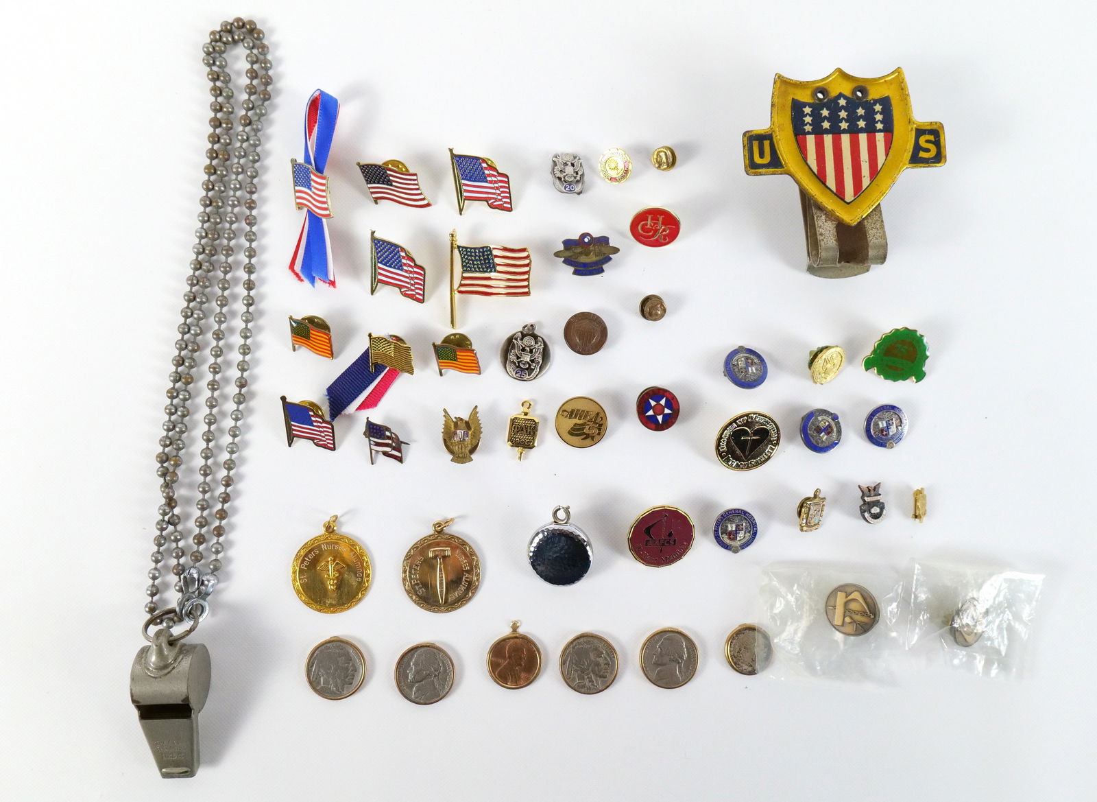 Lot of Fraternal Pins, Pendants and Clips (1 of 10)