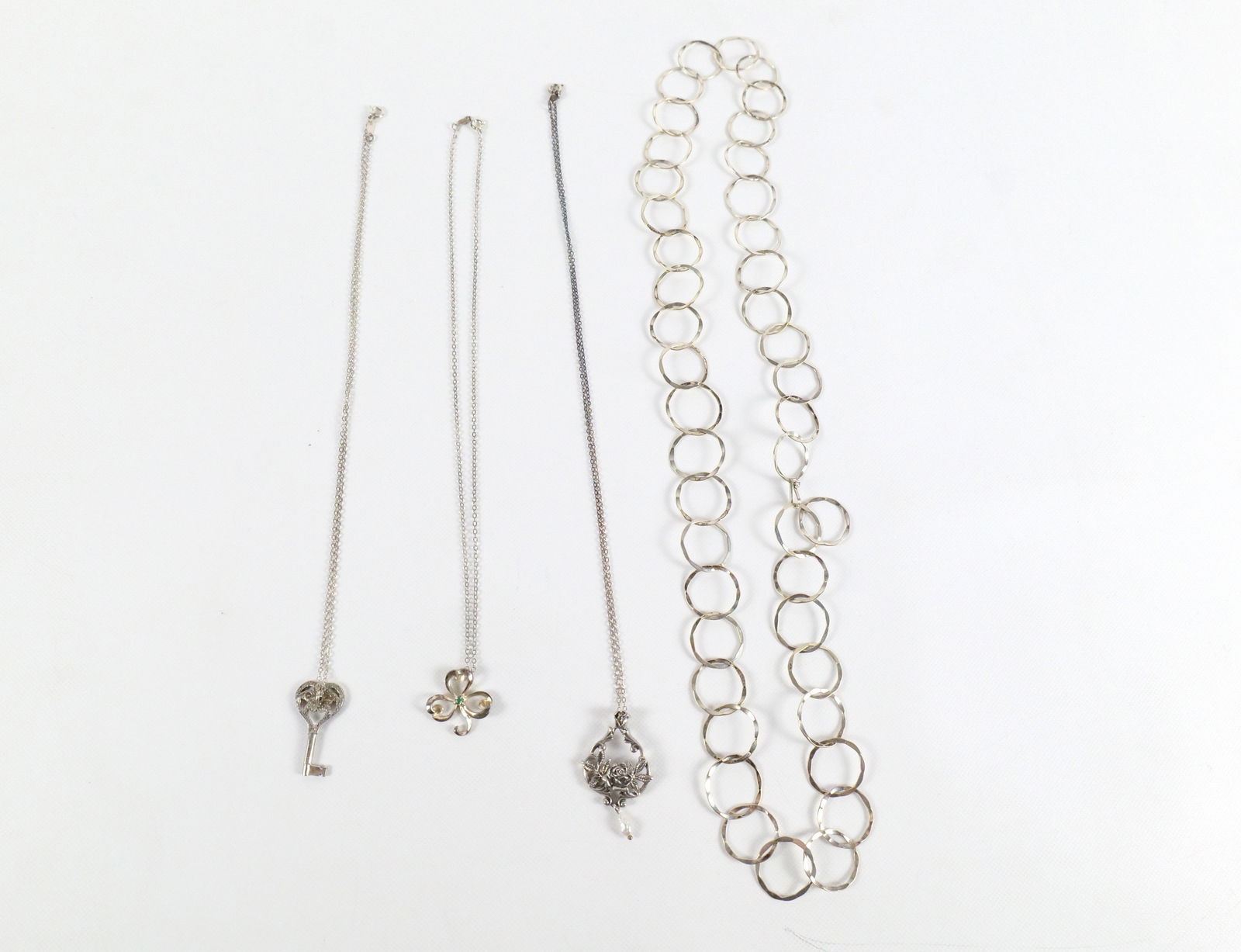 Lot of Sterling Silver Necklaces (1 of 10)