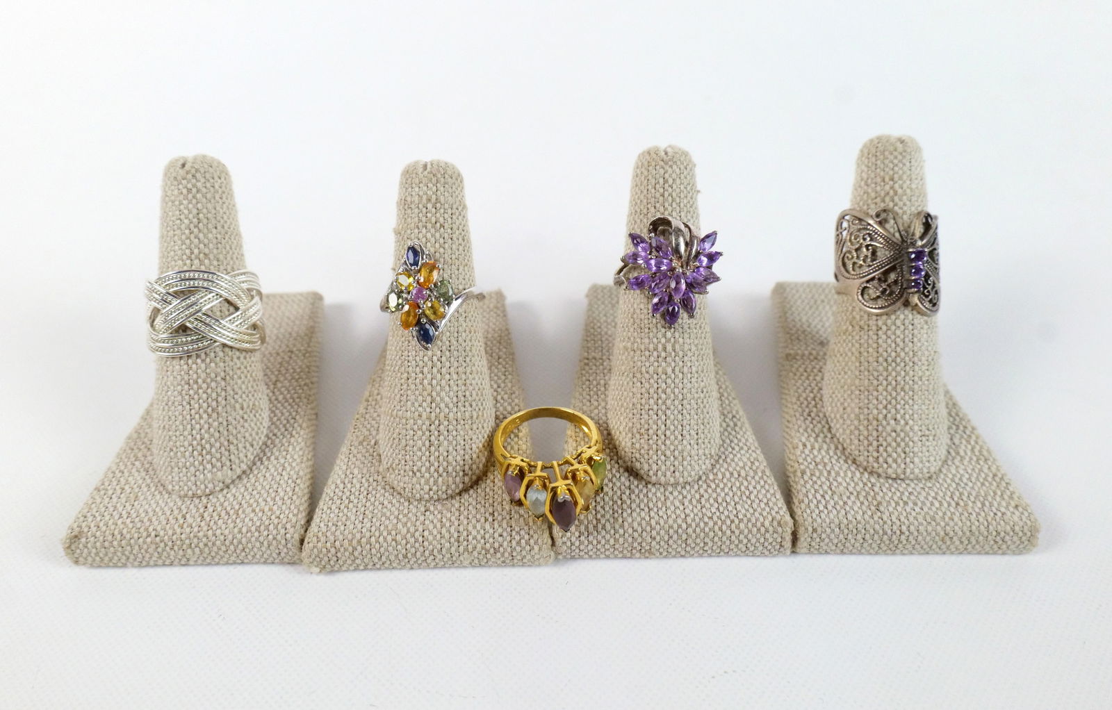 Lot of 5 Sterling Silver Rings (1 of 9)