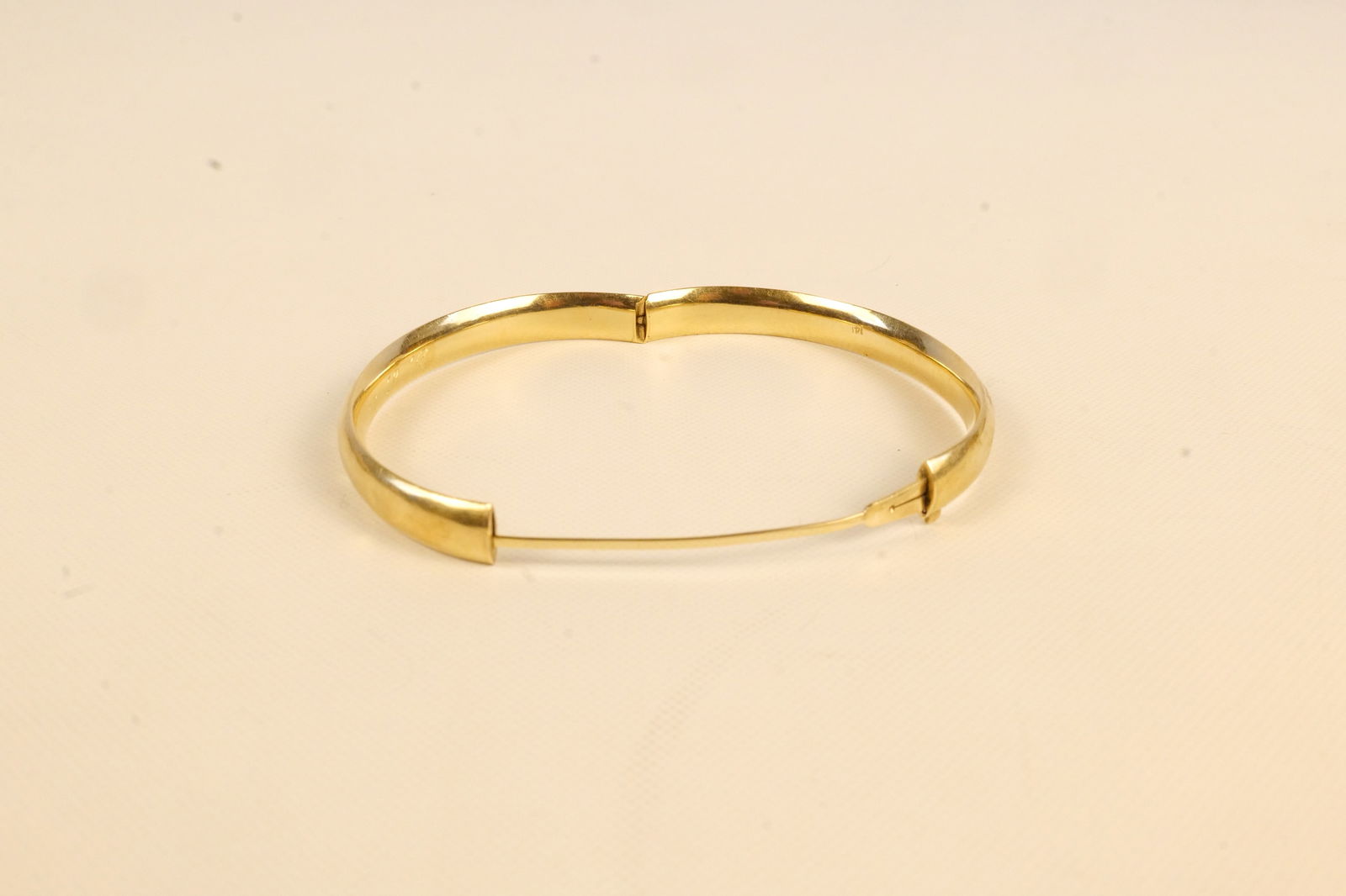 14k Hinged Bangle Bracelet - 5