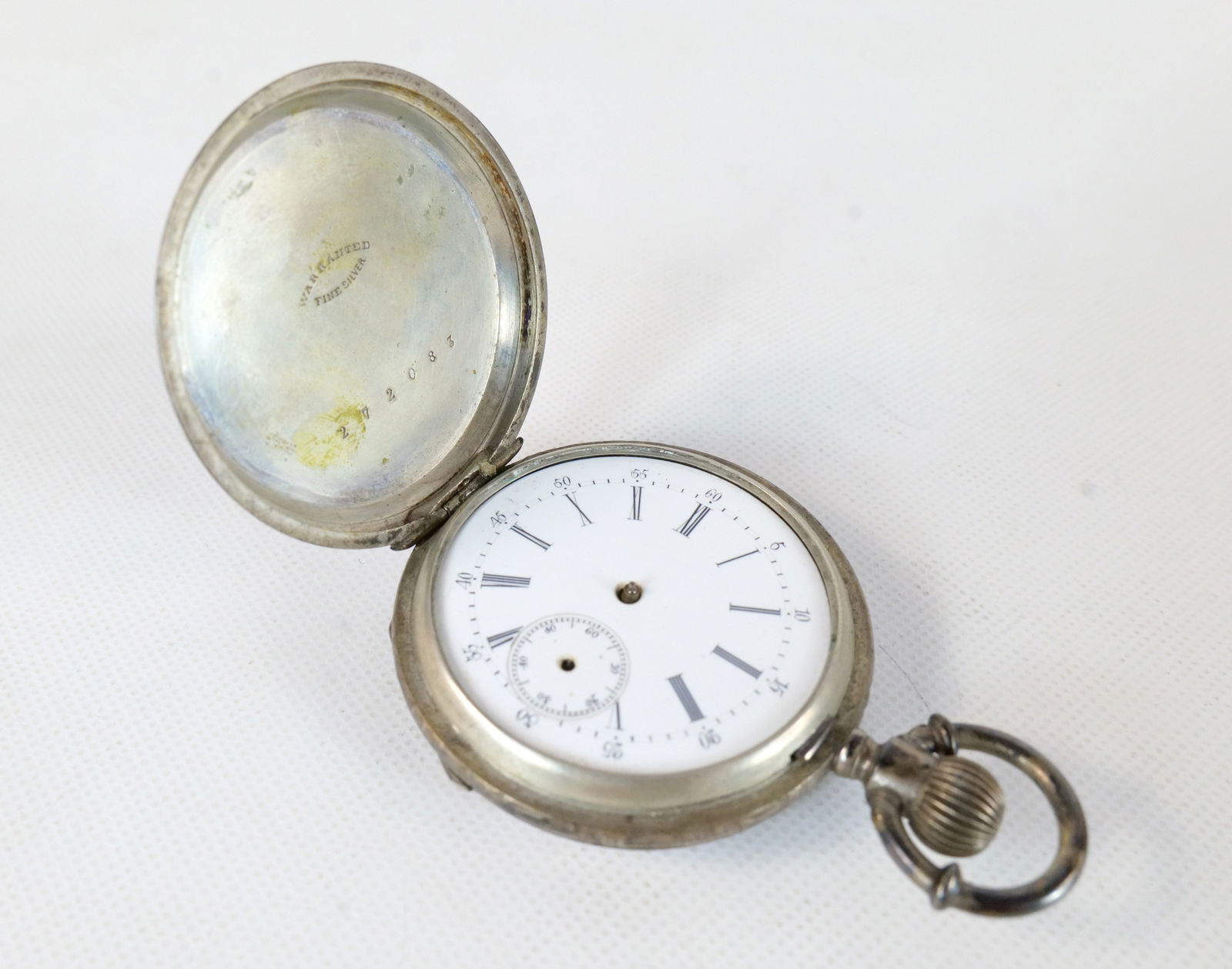 800 Silver Pocket Watch (1 of 5)