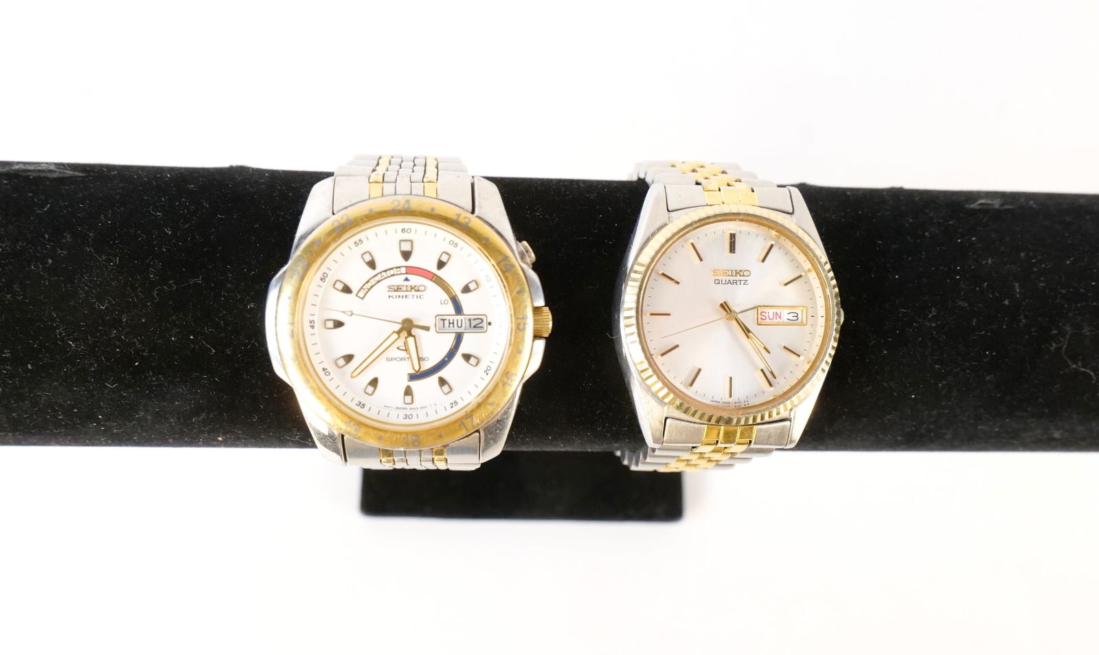 Lot of 2 Seiko Stainless Steel Two Tone Watches (1 of 5)