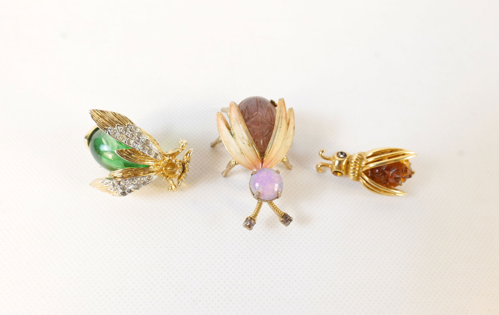 Lot of 3 Vintage Costume Bug Pins (1 of 7)