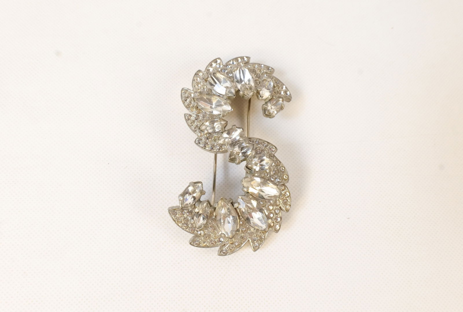 Vintage Eisenberg Rhinestone Fur Pin Brooch (1 of 2)