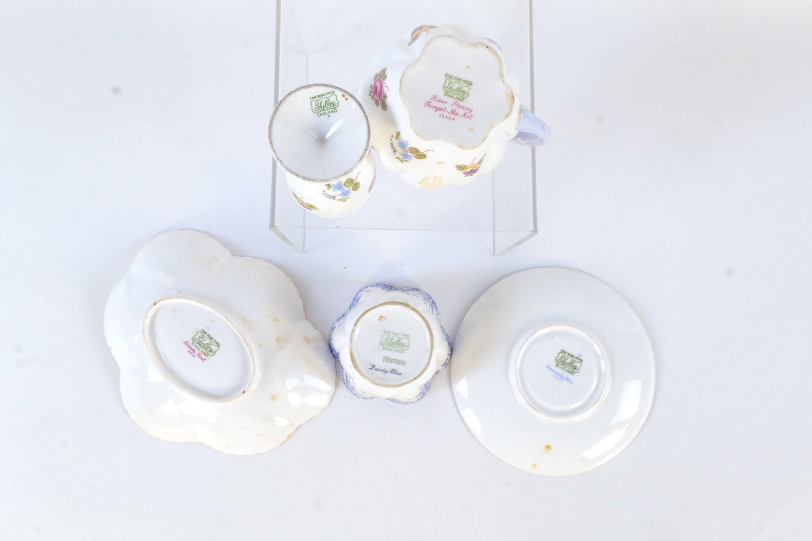 Group Lot of Shelley Bone China Pieces - 7