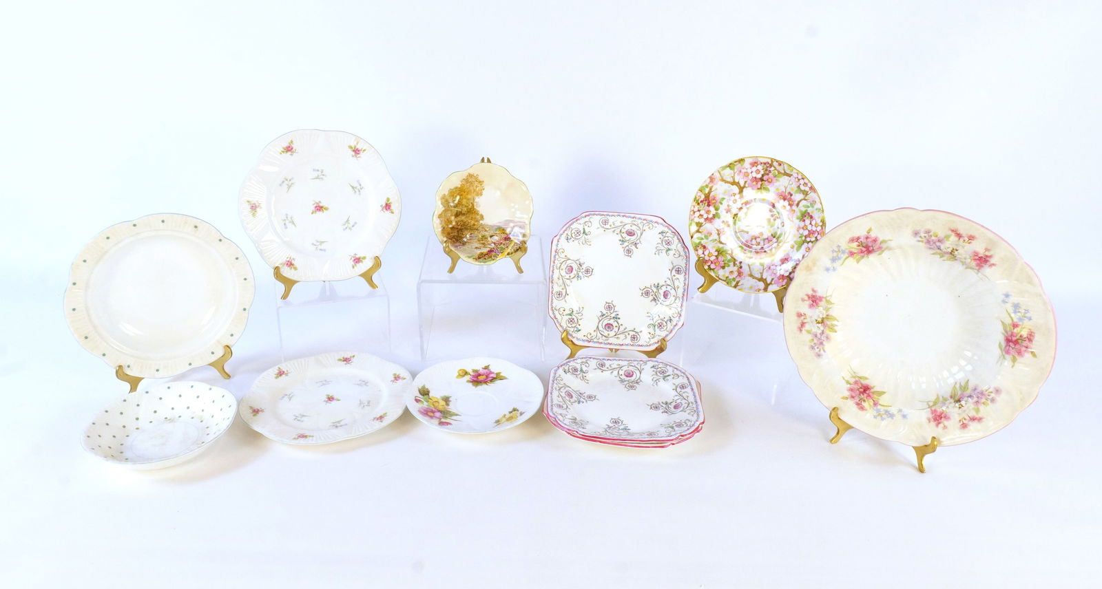 Lot of Shelley Bone China Plates and Bowls (1 of 16)