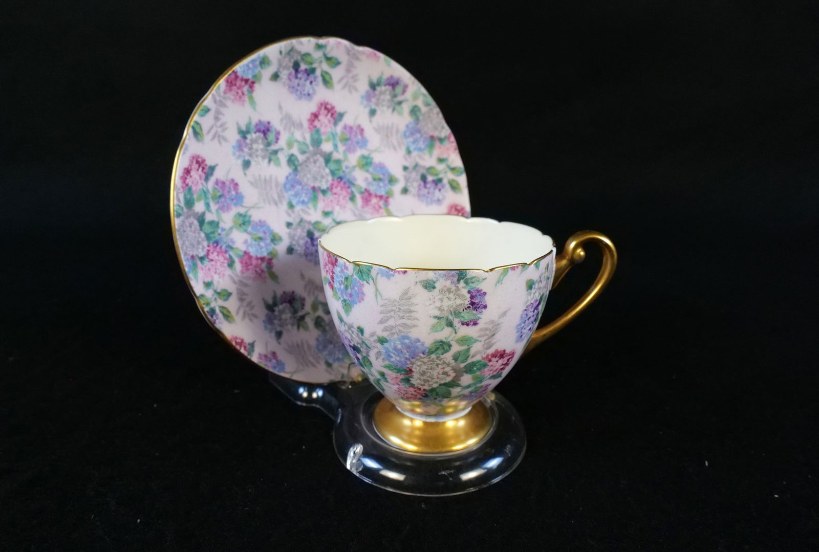 Shelley Summer Glory Chintz Bone China Teacup and Saucer (1 of 11)