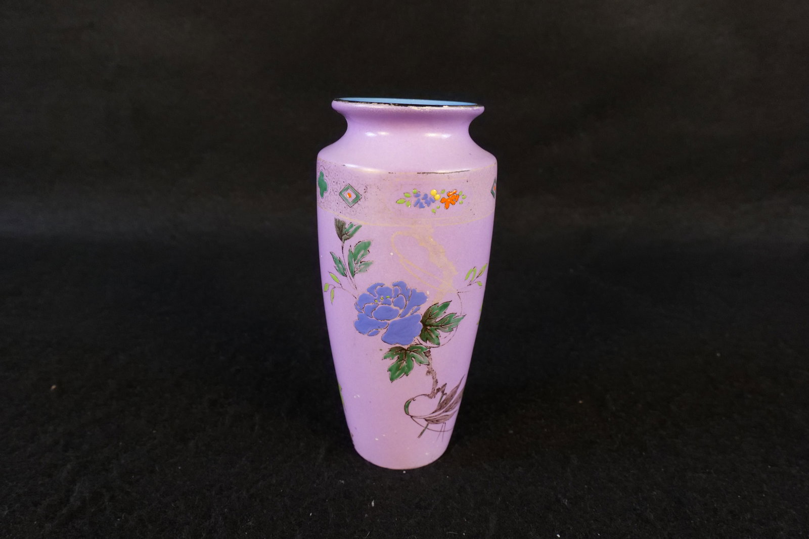 Shelley Art Deco Cylinder Vase with Bows and Fruit (1 of 6)