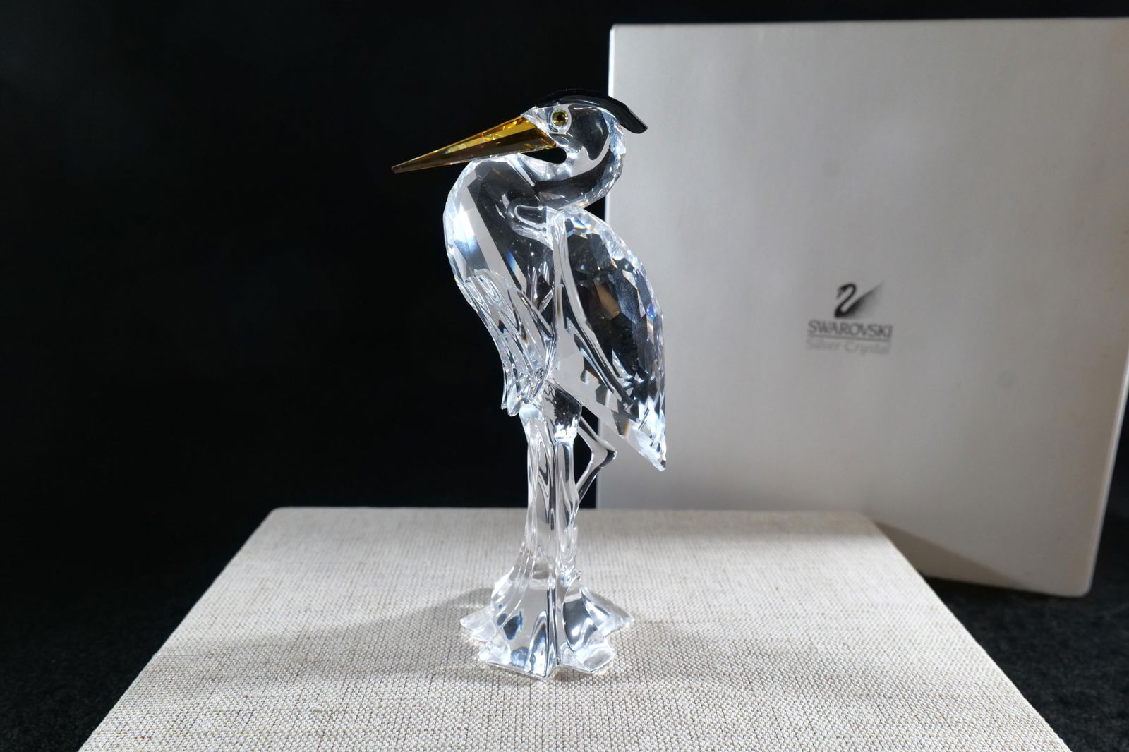 Swarovski Crystal Silver Heron Figurine (1 of 7)