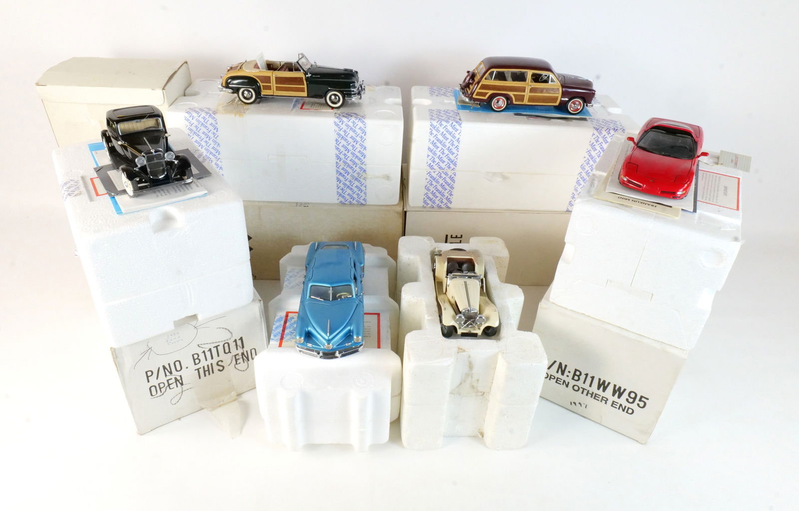 Lot of 6 Franklin Mint Diecast Cars 1:24 Scale (1 of 19)