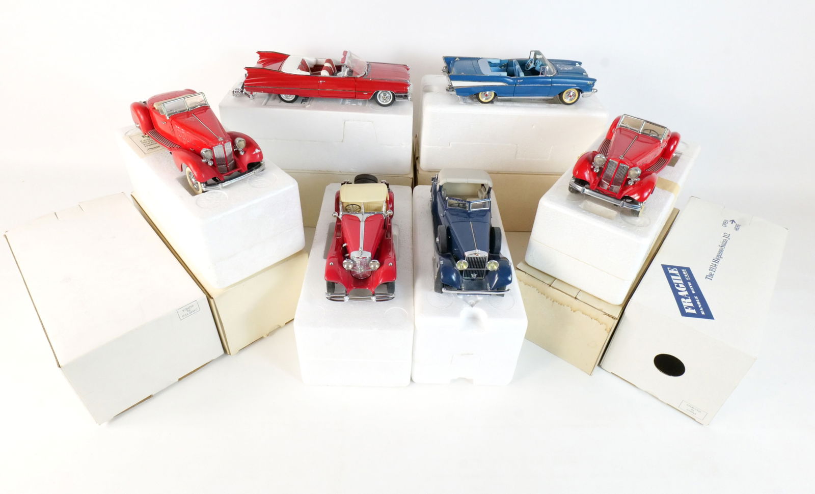 Lot of 6 Danbury Mint Diecast Cars 1:24 Scale (1 of 19)
