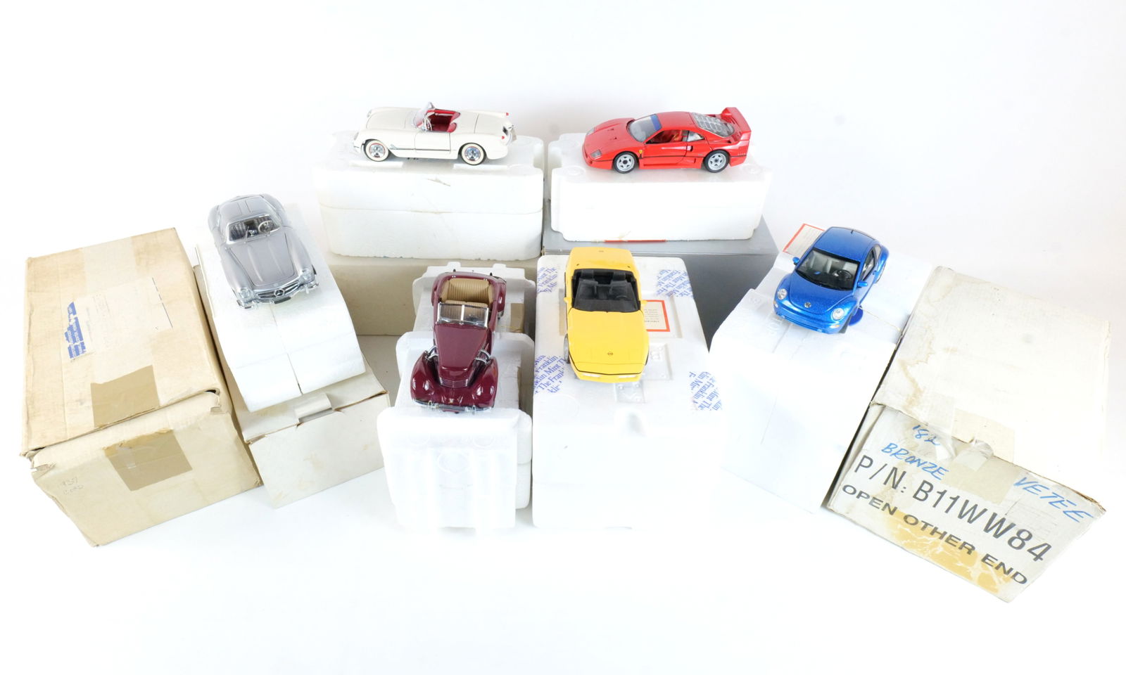 Lot of 6 Franklin Mint Diecast Cars 1:24 Scale (1 of 19)