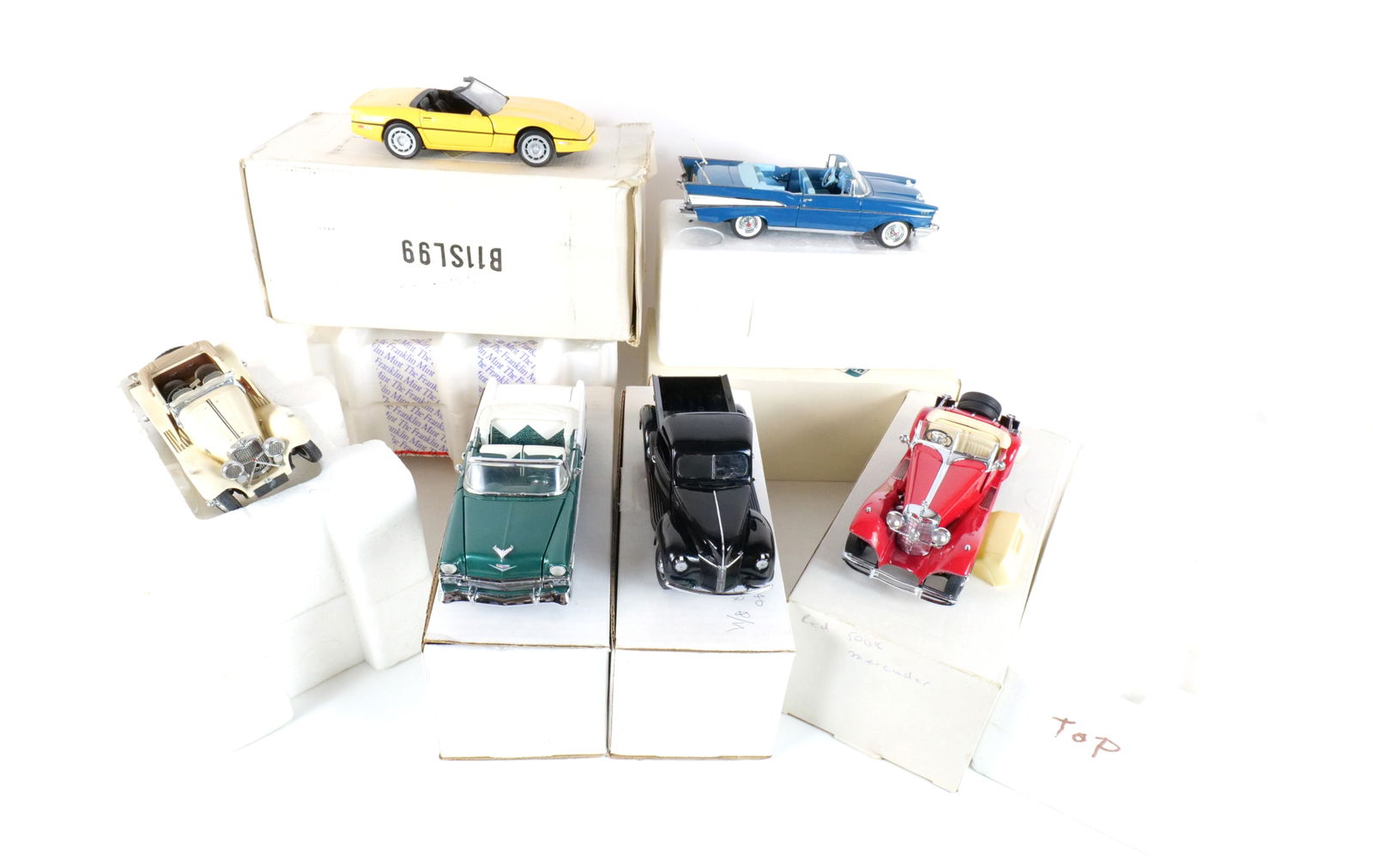 Lot of 6 Franklin Mint Diecast Cars 1:24 Scale (1 of 18)