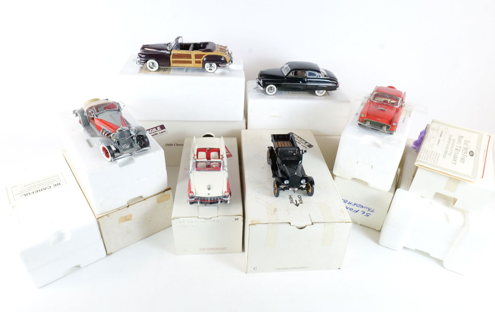 Lot of 6 Danbury Mint Diecast Cars 1:24 Scale (1 of 19)