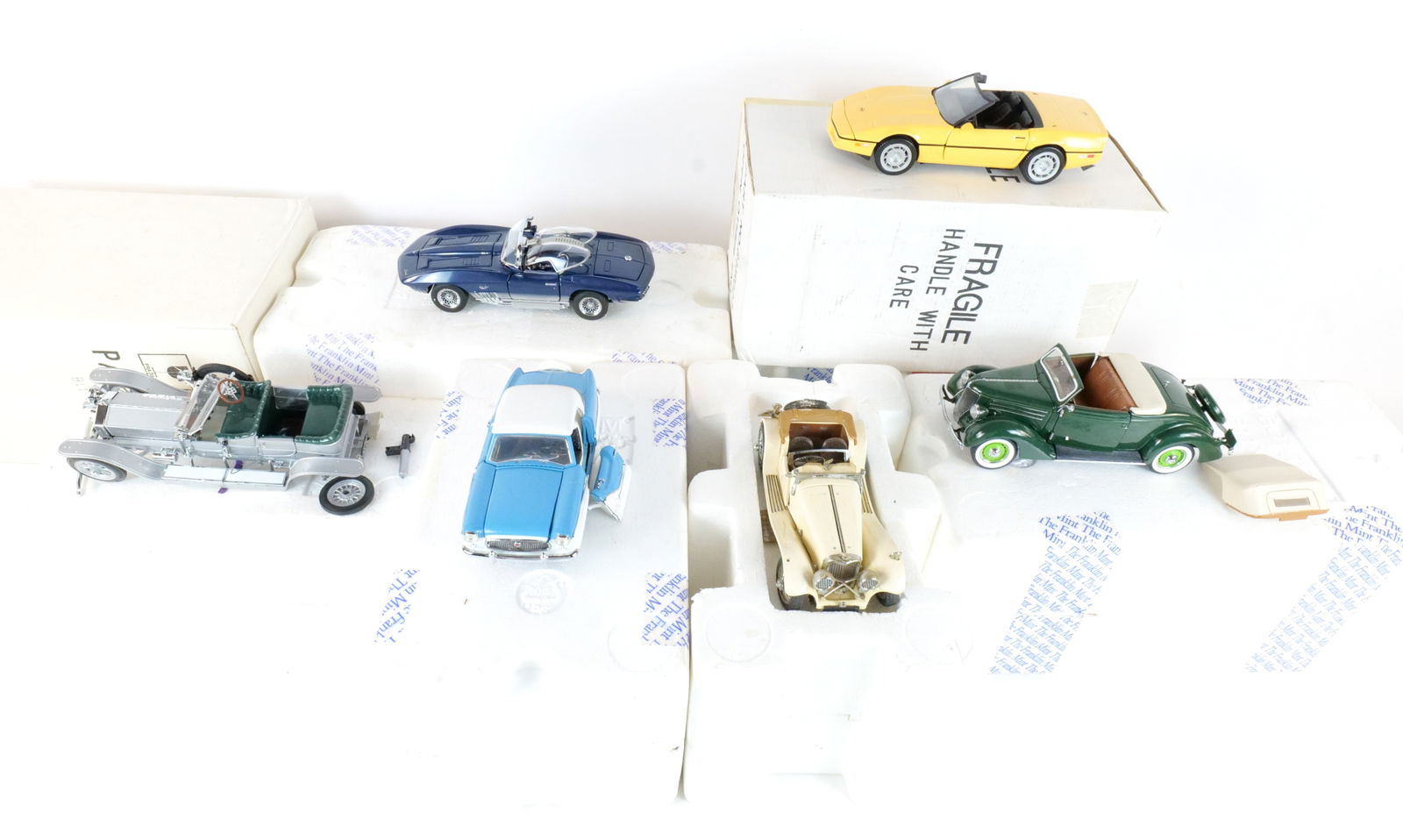 Lot of 6 Franklin Mint Diecast Cars 1:24 Scale (1 of 18)