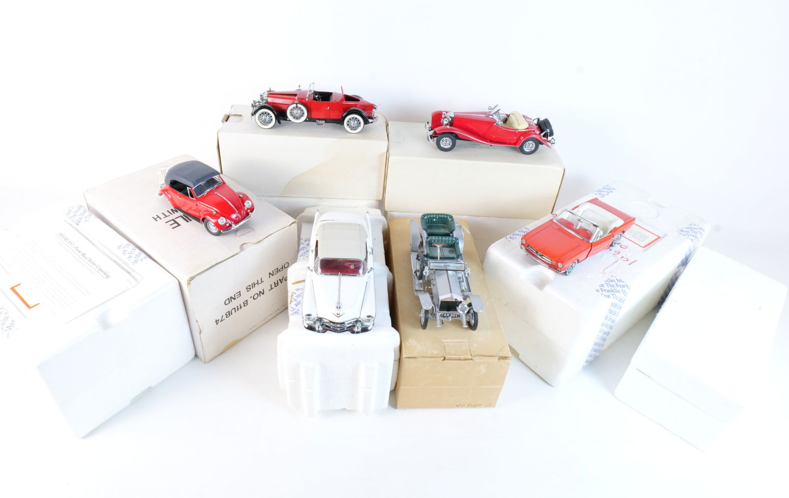 Lot of 6 Franklin Mint Diecast Cars 1:24 Scale (1 of 19)