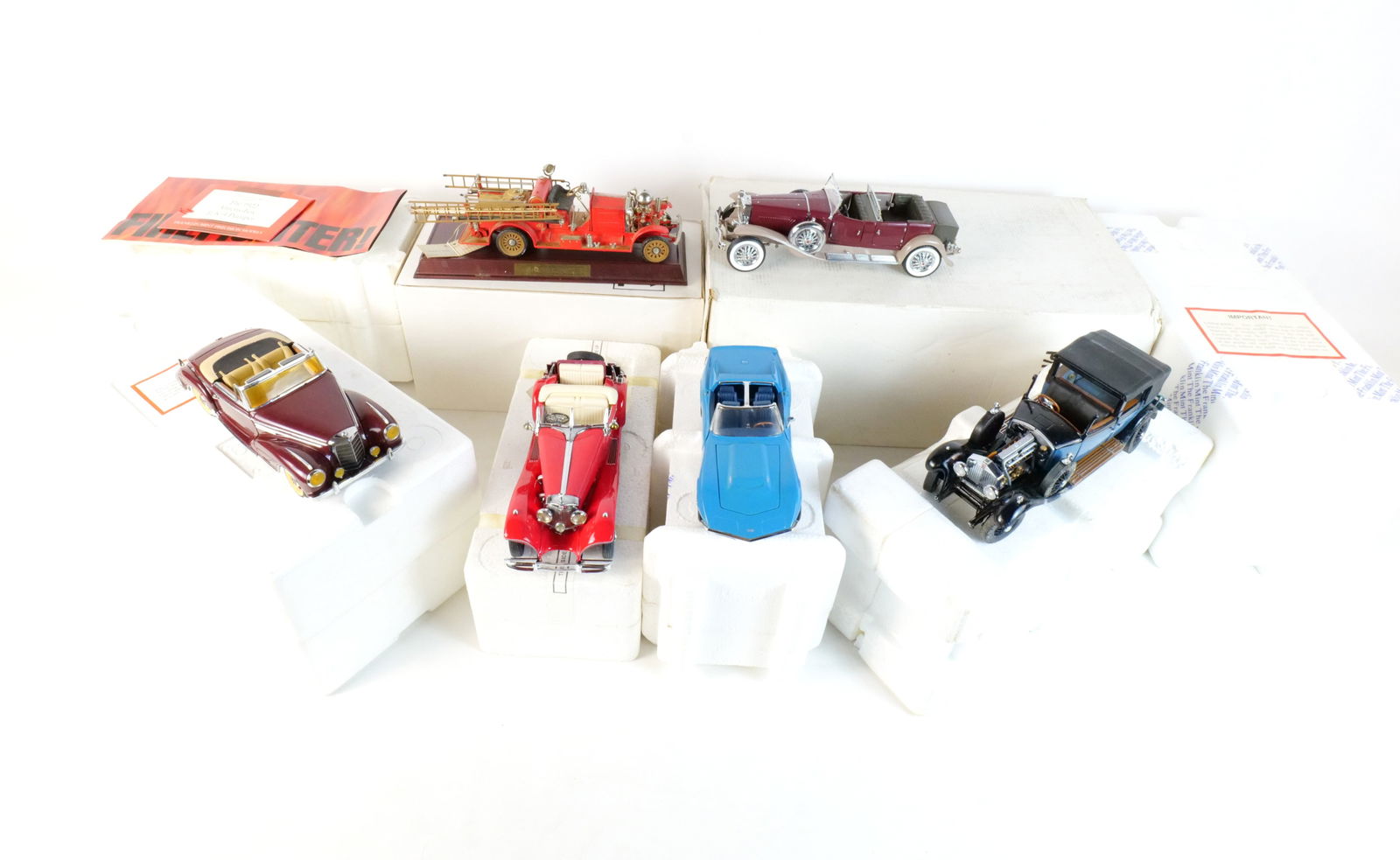 Lot of 6 Franklin Mint Diecast Cars 1:24 Scale (1 of 19)