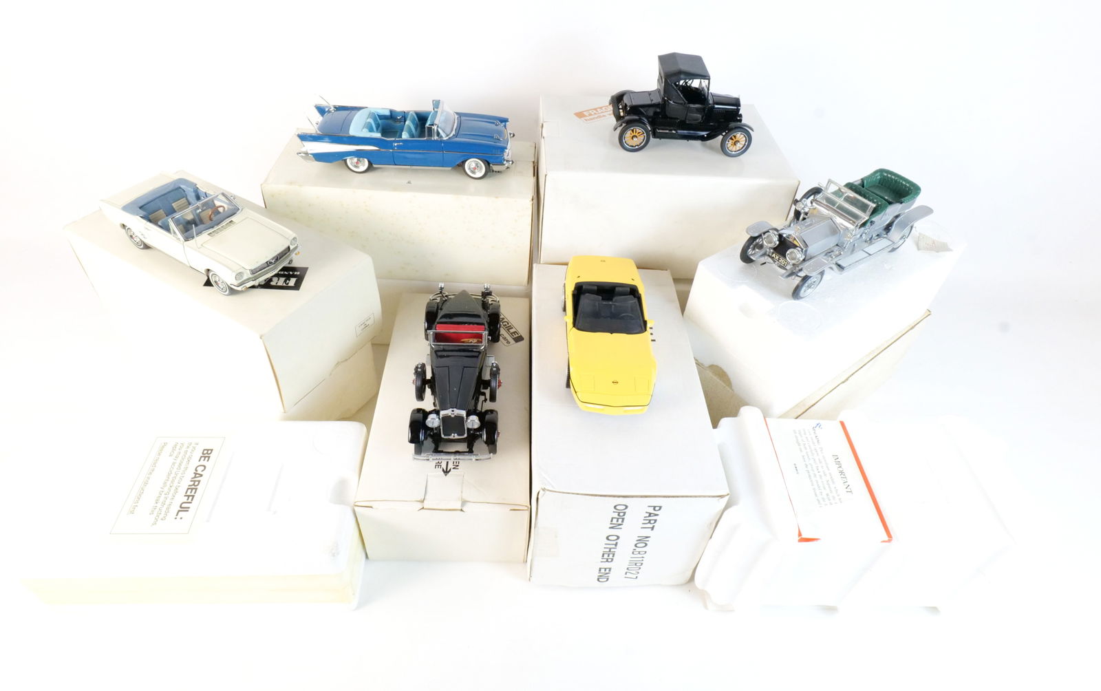 Lot of 6 Danbury Mint Diecast Cars 1:24 Scale (1 of 20)