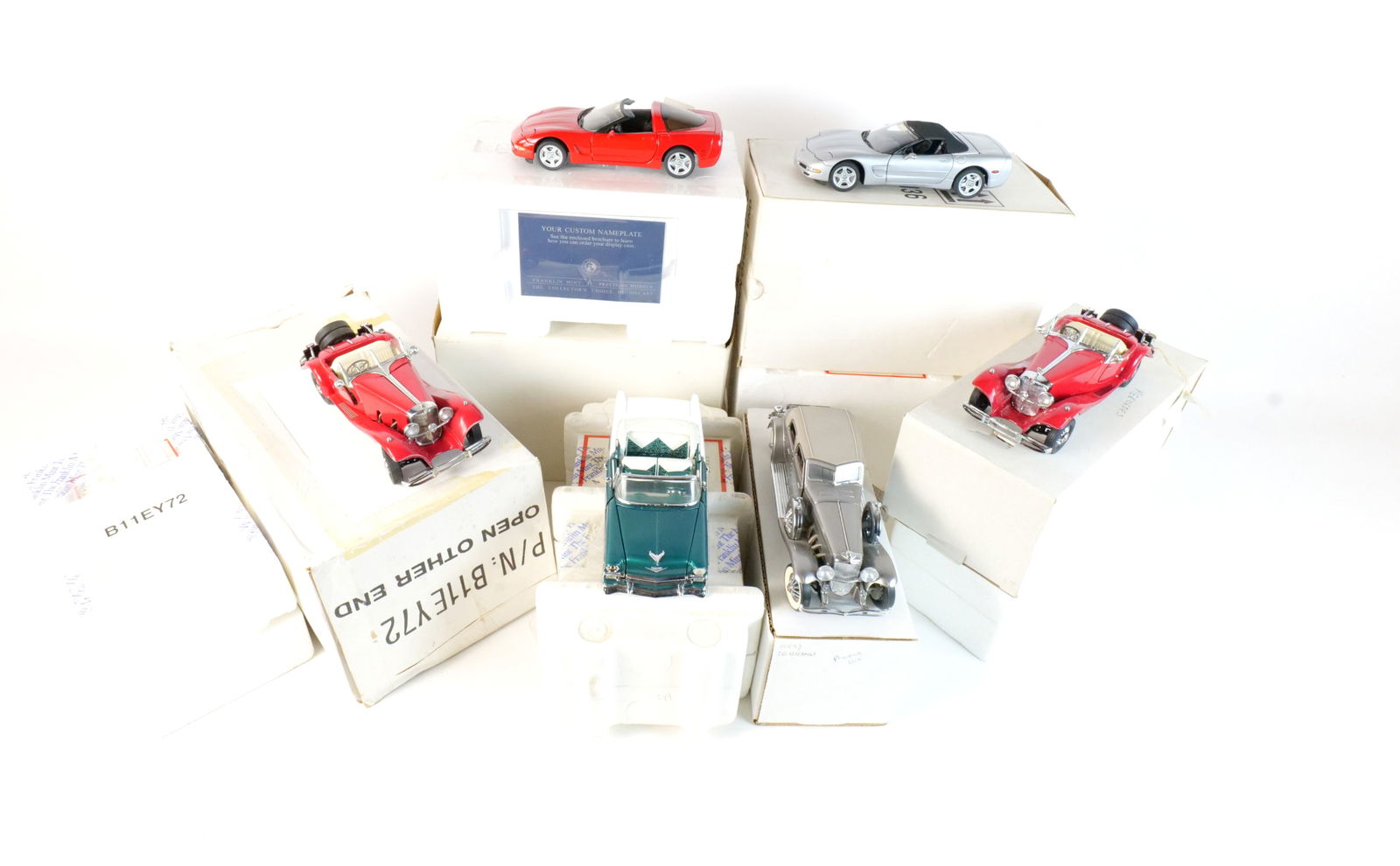 Lot of 6 Franklin Mint Diecast Cars 1:24 Scale (1 of 20)