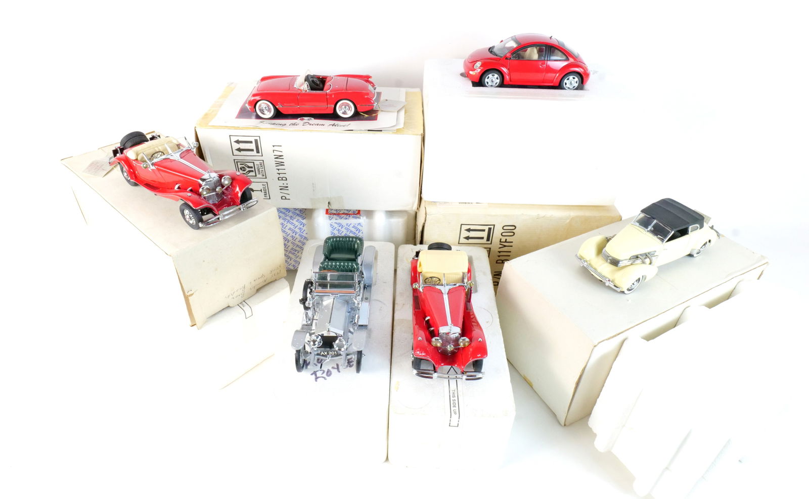 Lot of 6 Franklin Mint Diecast Cars 1:24 Scale (1 of 19)