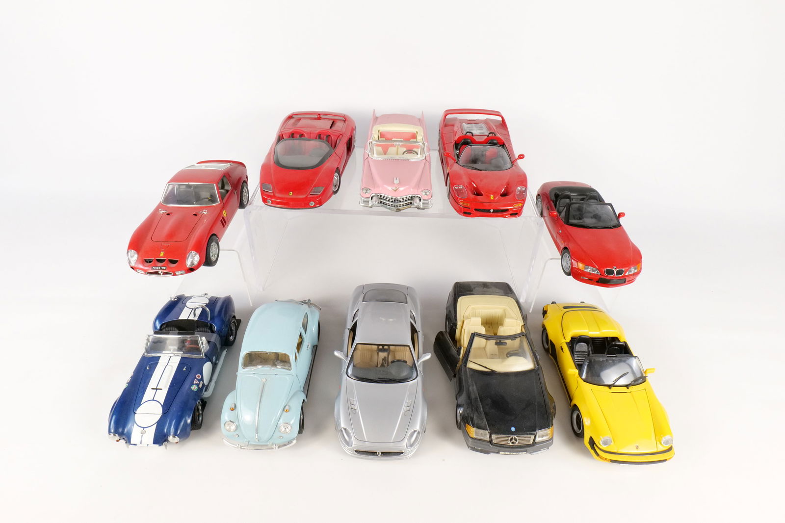 Lot of 10 Mixed Diecast/Tin Cars - 1:18 Scale (1 of 20)