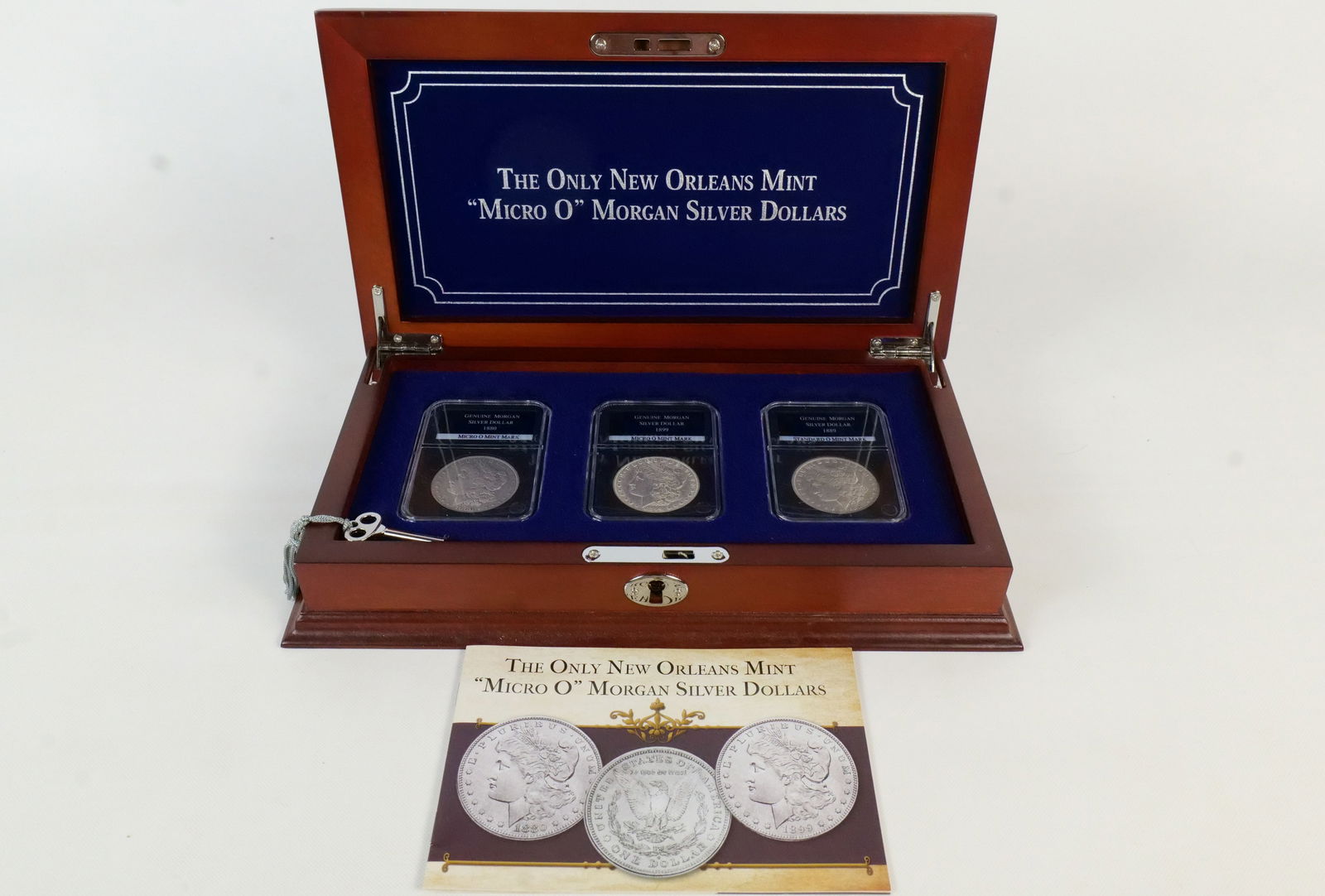 US 1880-O, 1889-O, and 1899-O Morgan Silver Dollar Trio, Silver (1 of 8)
