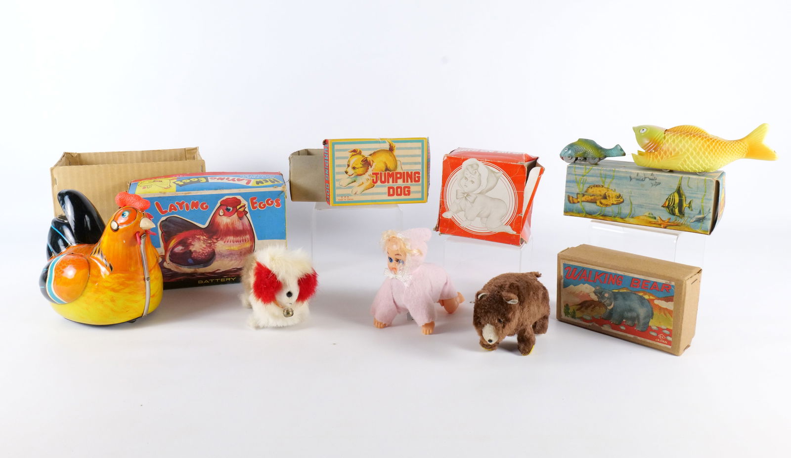 Lot of Plastic and Tin Litho Toys in Boxes (1 of 20)