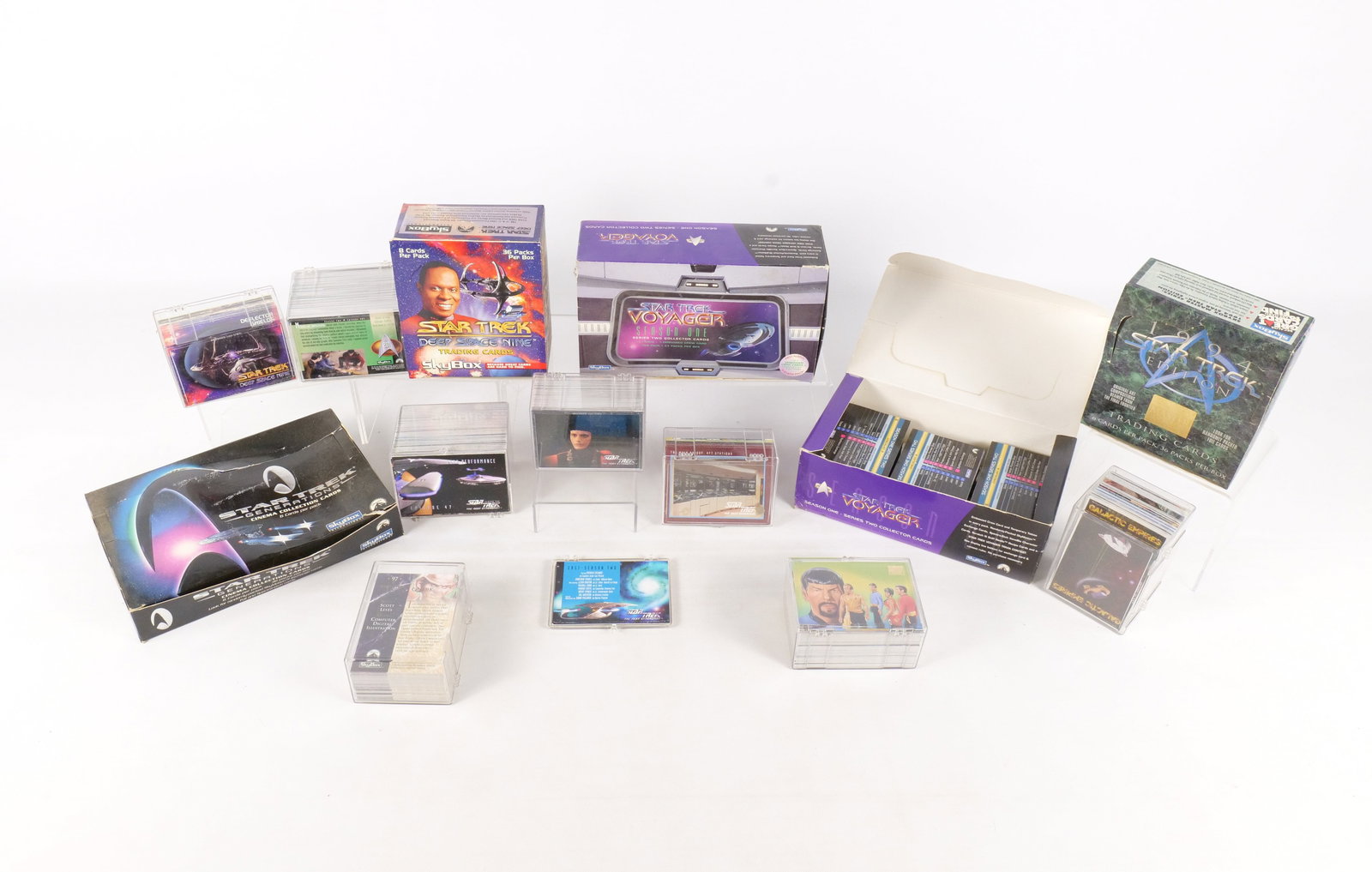 Lot of Star Trek Trading Cards: Lot of Star Trek Trading Cards. Including Generations, Deepspace Nine, Voyagers, Season One, Next Gen, Master Series and More. All invoices must be paid within 24 hours of the sale. We offer multiple