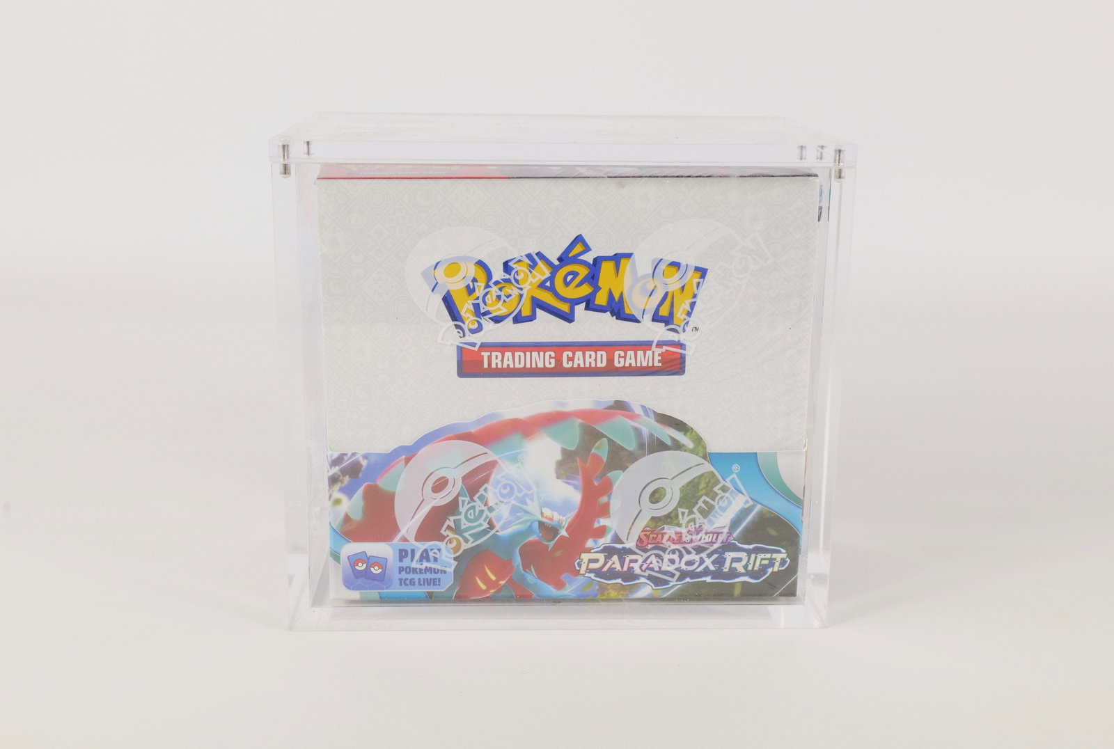 Pokémon Scarlet & Violet Paradox Rift Trading Card Game: Pokémon Scarlet & Violet Paradox Rift Trading Card Game. Sealed. Comes with a thick Lucite case. All invoices must be paid within 24 hours of the sale. We offer multiple shipping options, please read