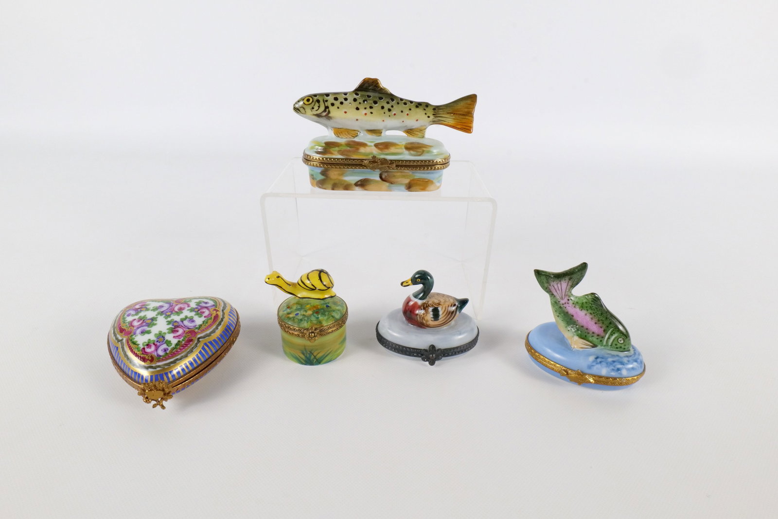 Lot of 5 Limoges Trinket Boxes (1 of 20)
