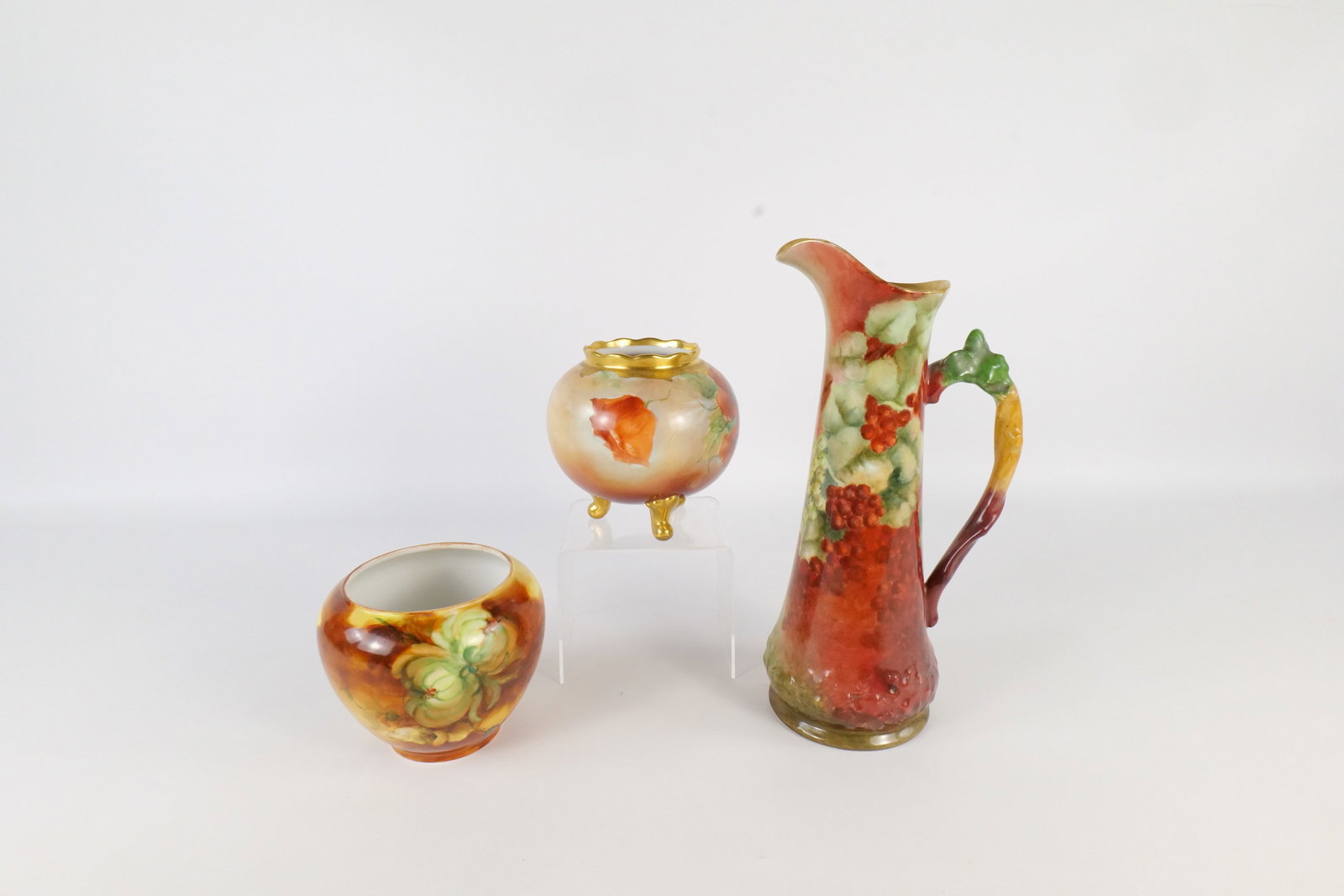 Lot of 3 Hand Painted Porcelain Pieces (1 of 20)