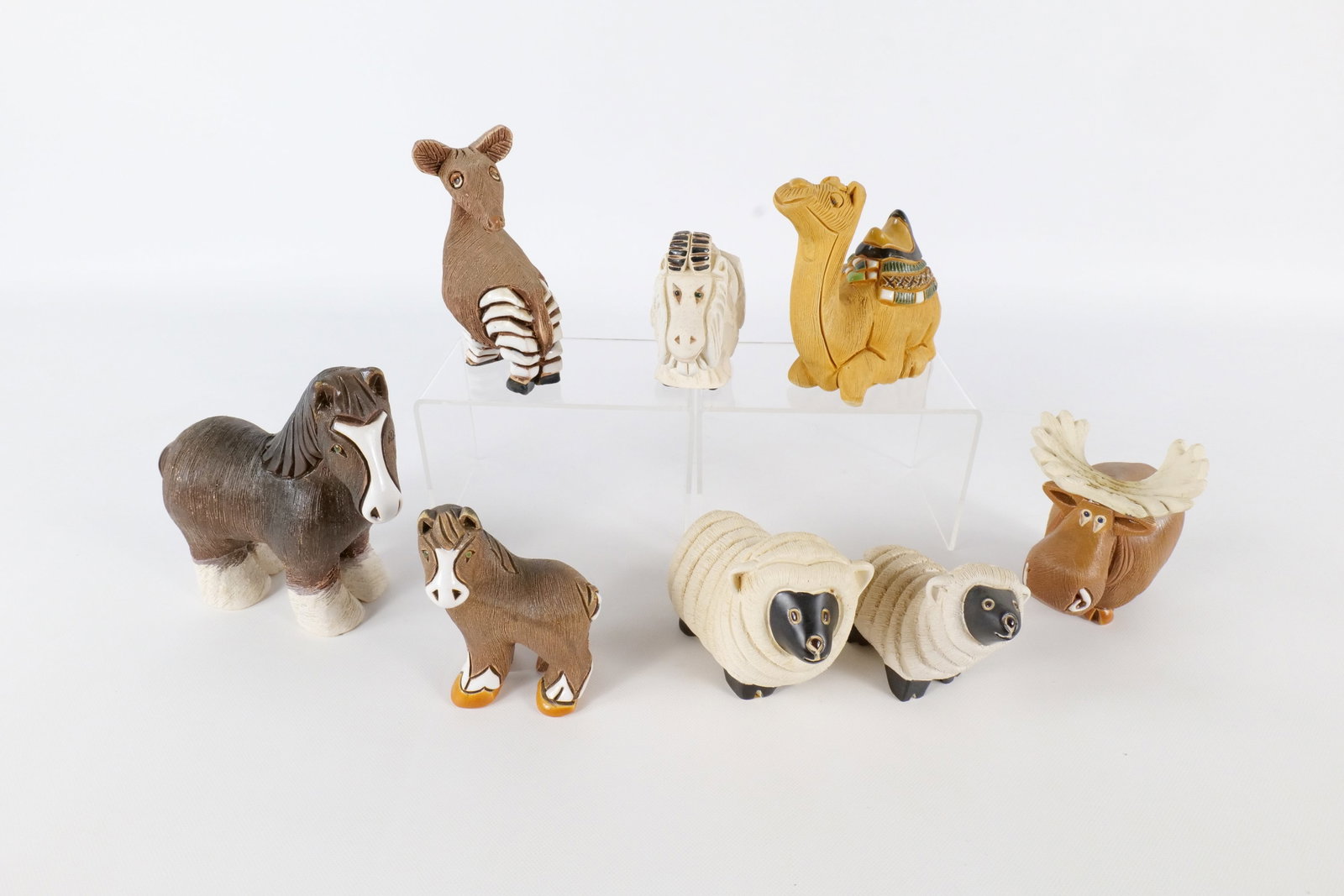 Lot of 8 Artesania Rinconada Carved Animal Figurines (1 of 17)