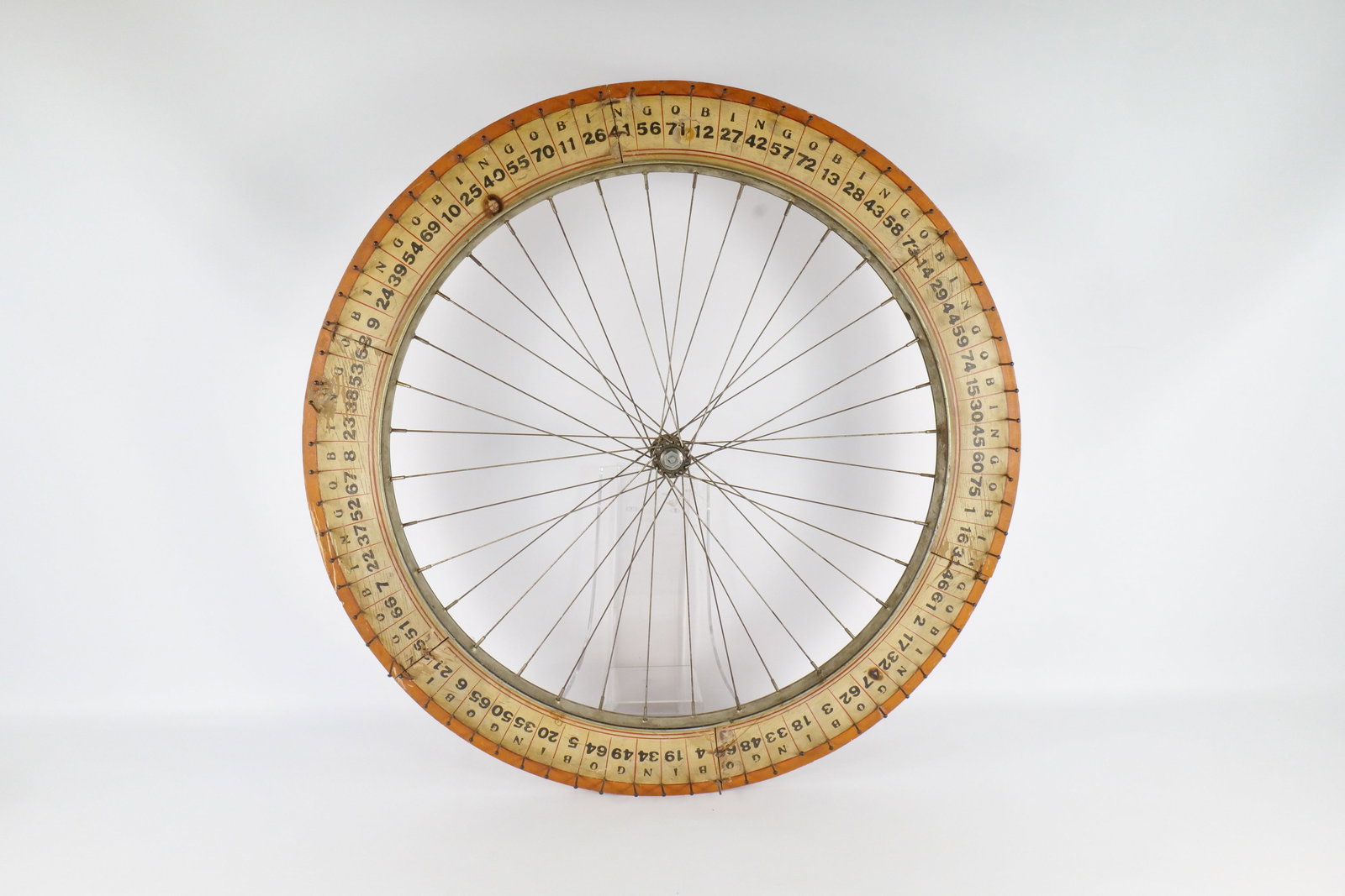 Folk Art BINGO Wooden Game Wheel (1 of 10)