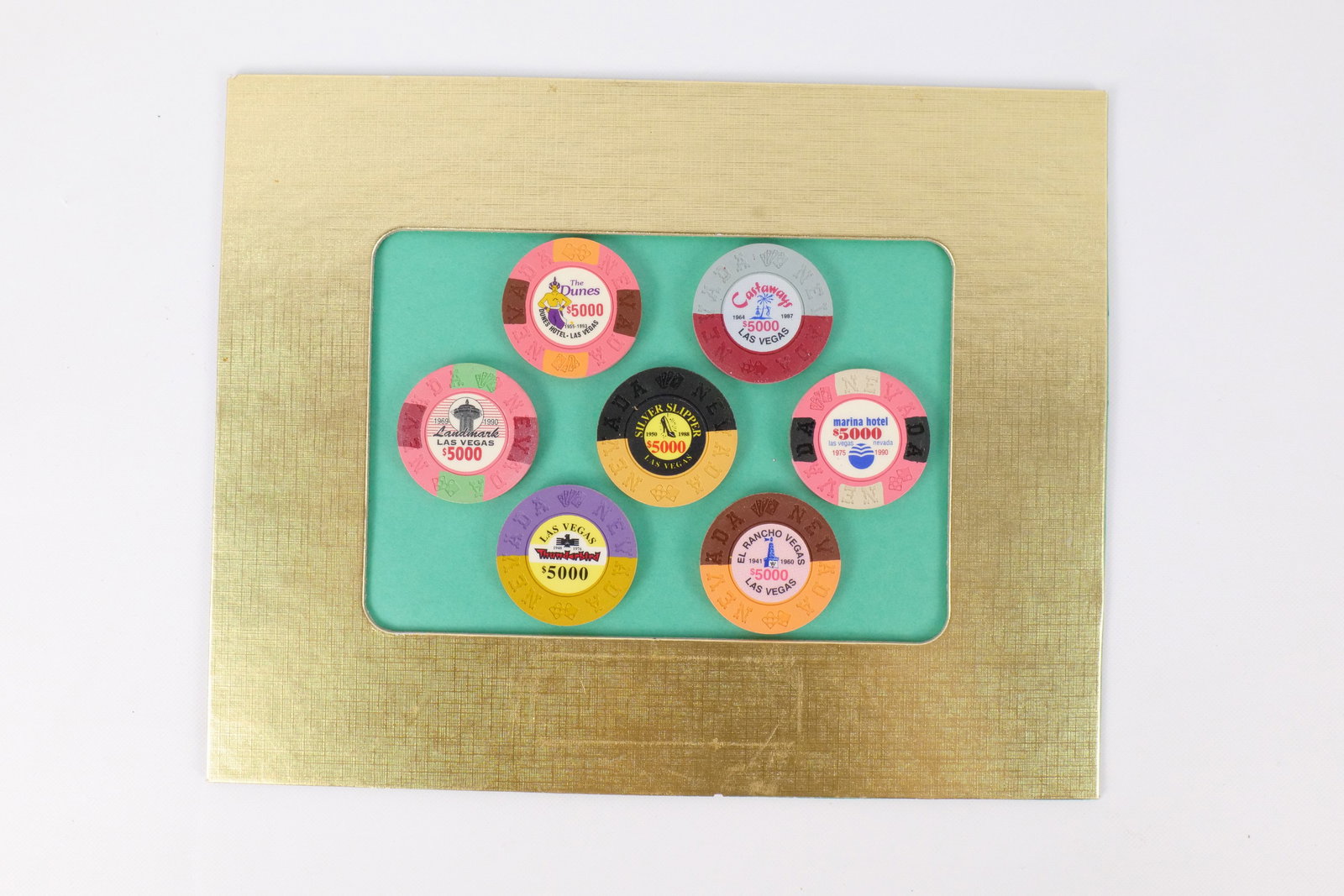 Novelty $5000 Poker Chip Set (1 of 9)