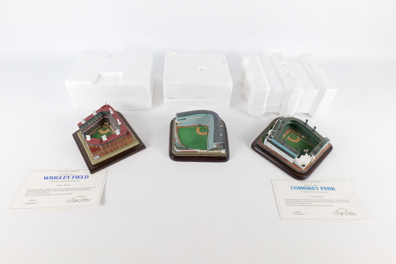 Lot of 3 Danbury Mint Replica Stadiums (1 of 19)
