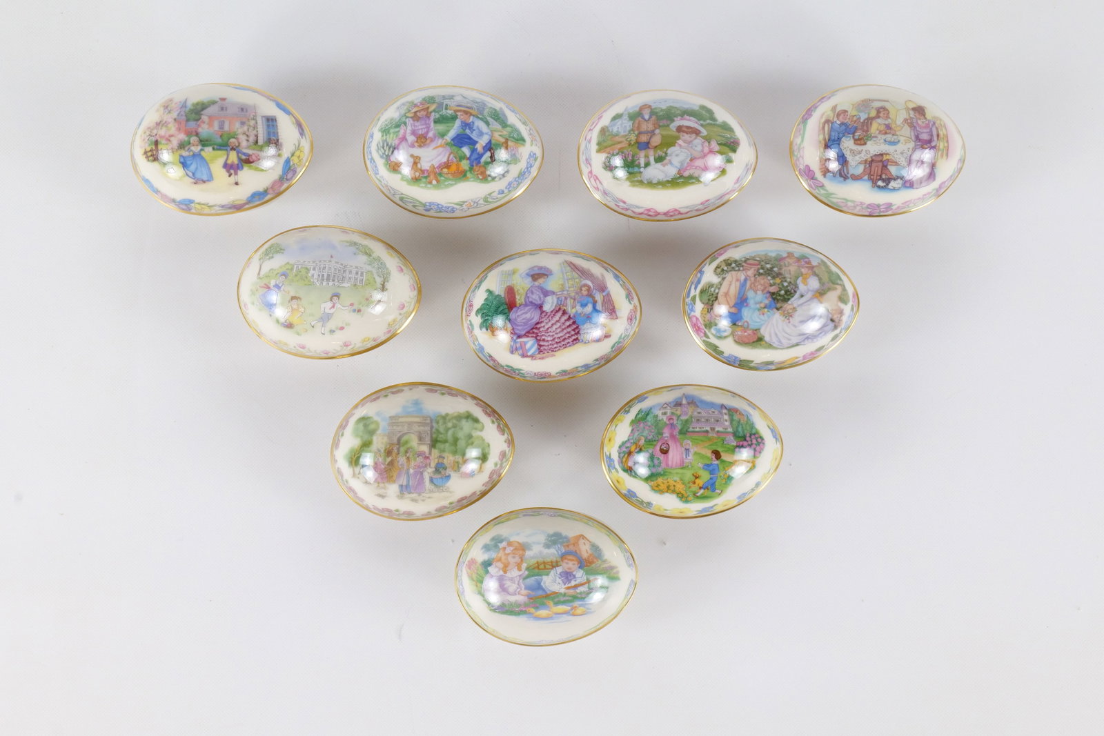 Group Lot of Annual Lenox Easter Eggs: Group Lot of Annual Lenox Easter Eggs. 1984-1993. All invoices must be paid within 24 hours of the sale. We offer multiple shipping options, please read the terms to understand your options. We also o