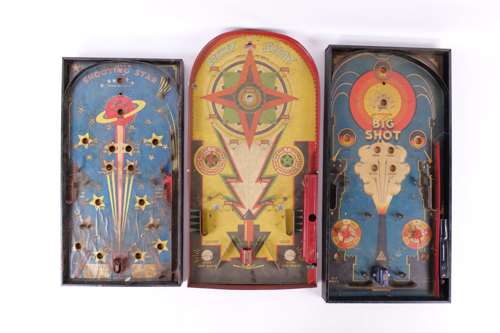 Lot of 3 Lindstrom and Gotham Tabletop Pinball Games (1 of 17)